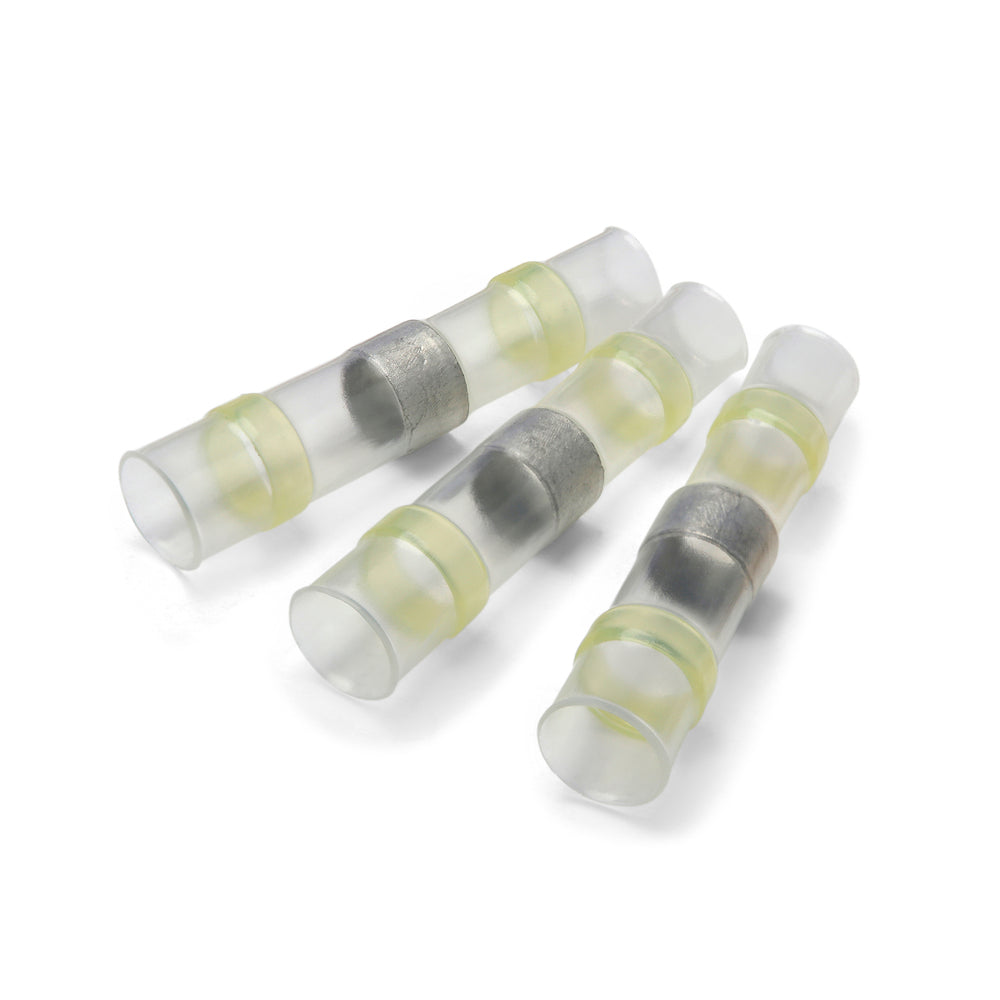Conectores de soldadura termorretráctiles amarillos - Paquete de 100