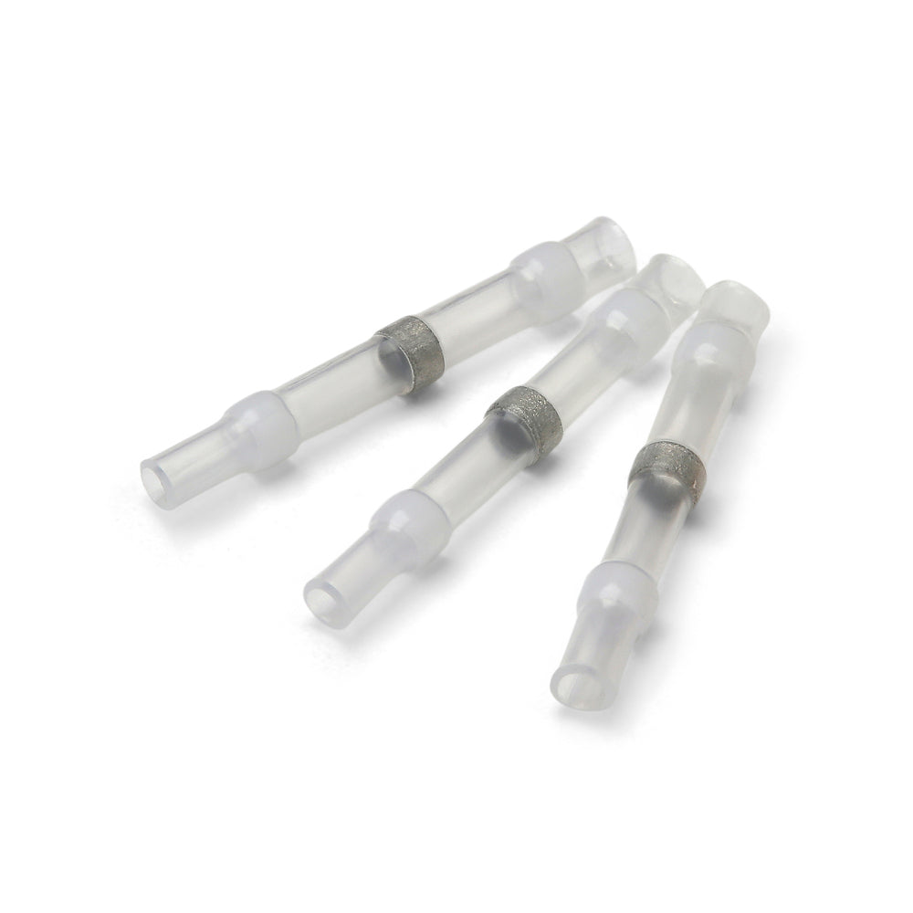 Conectores de soldadura termorretráctiles transparentes - Paquete de 100