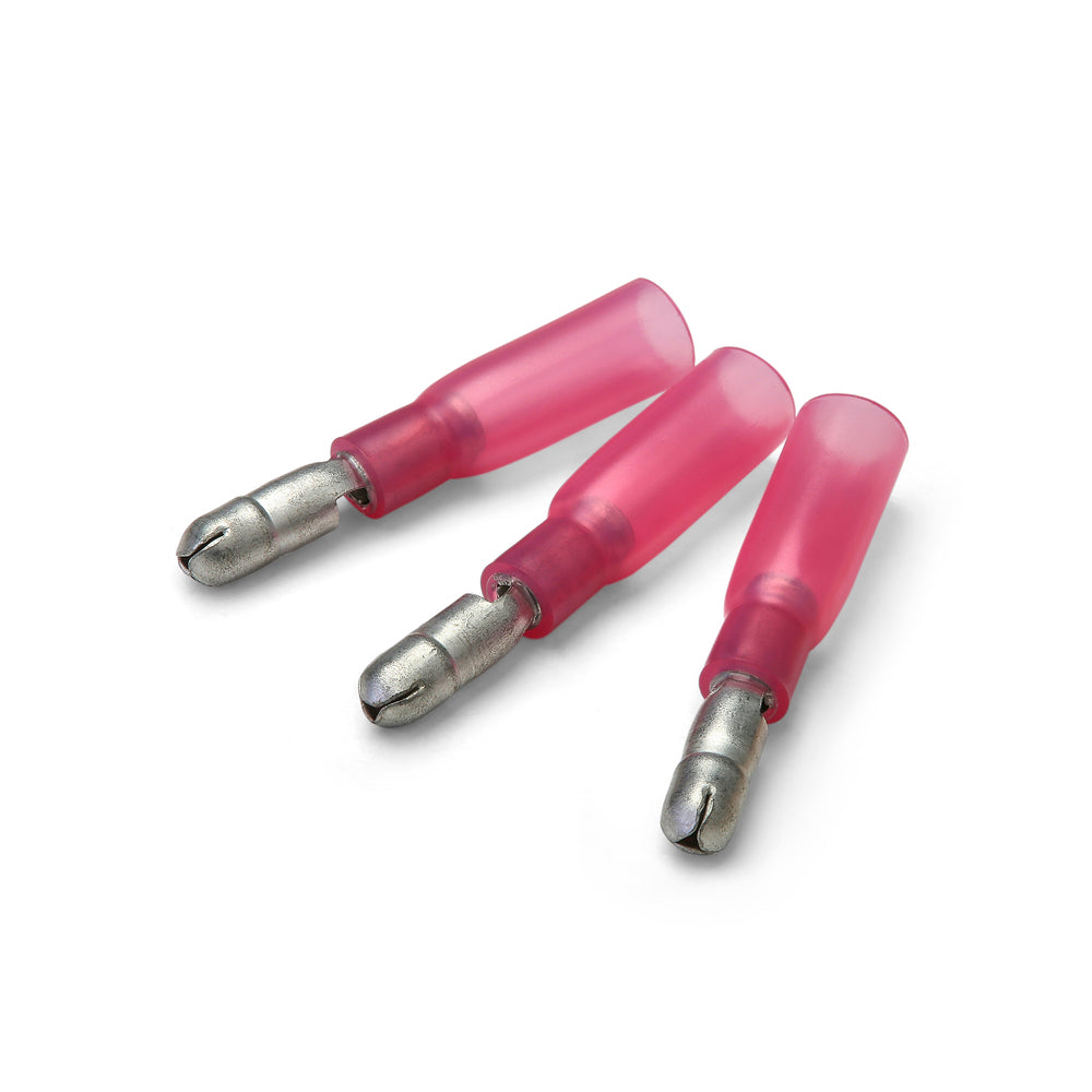Terminal macho termorretráctil rojo de 4 mm - Paquete de 100