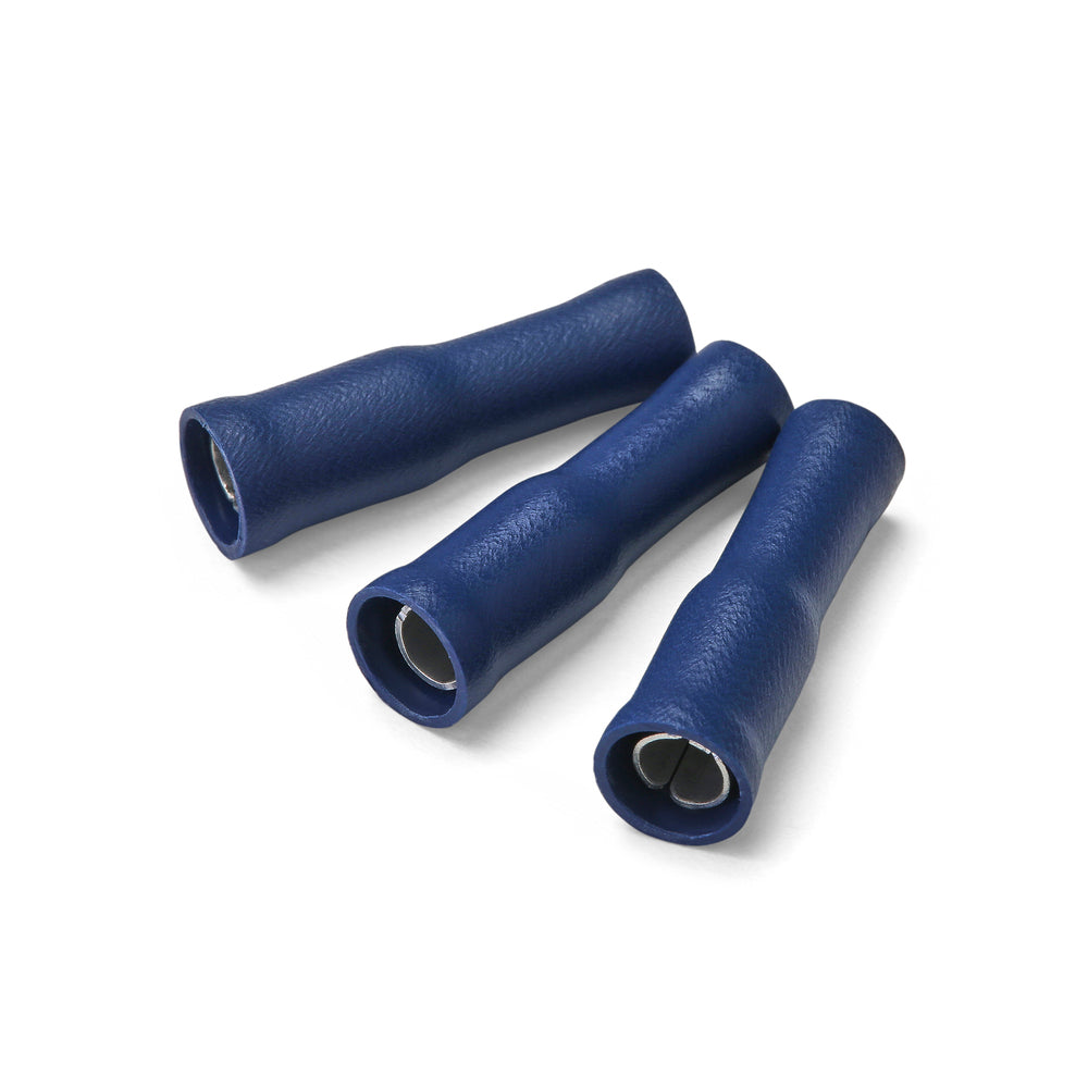 Terminale a proiettile femmina blu da 4 mm - Confezione da 100 pezzi