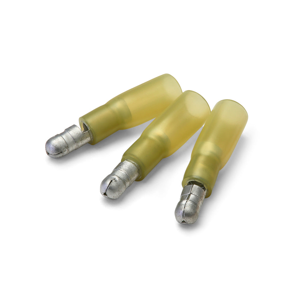 Terminal macho termorretráctil amarillo de 5 mm - Paquete de 100