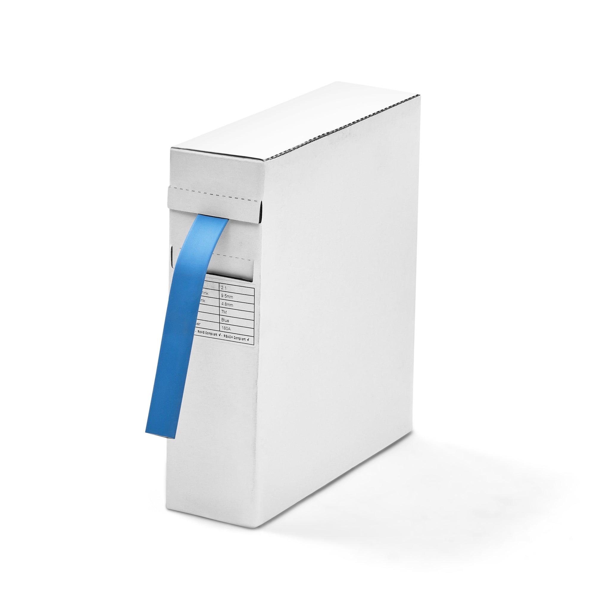 Tubi termorestringenti blu a parete singola 2:1 - Scatola dispenser