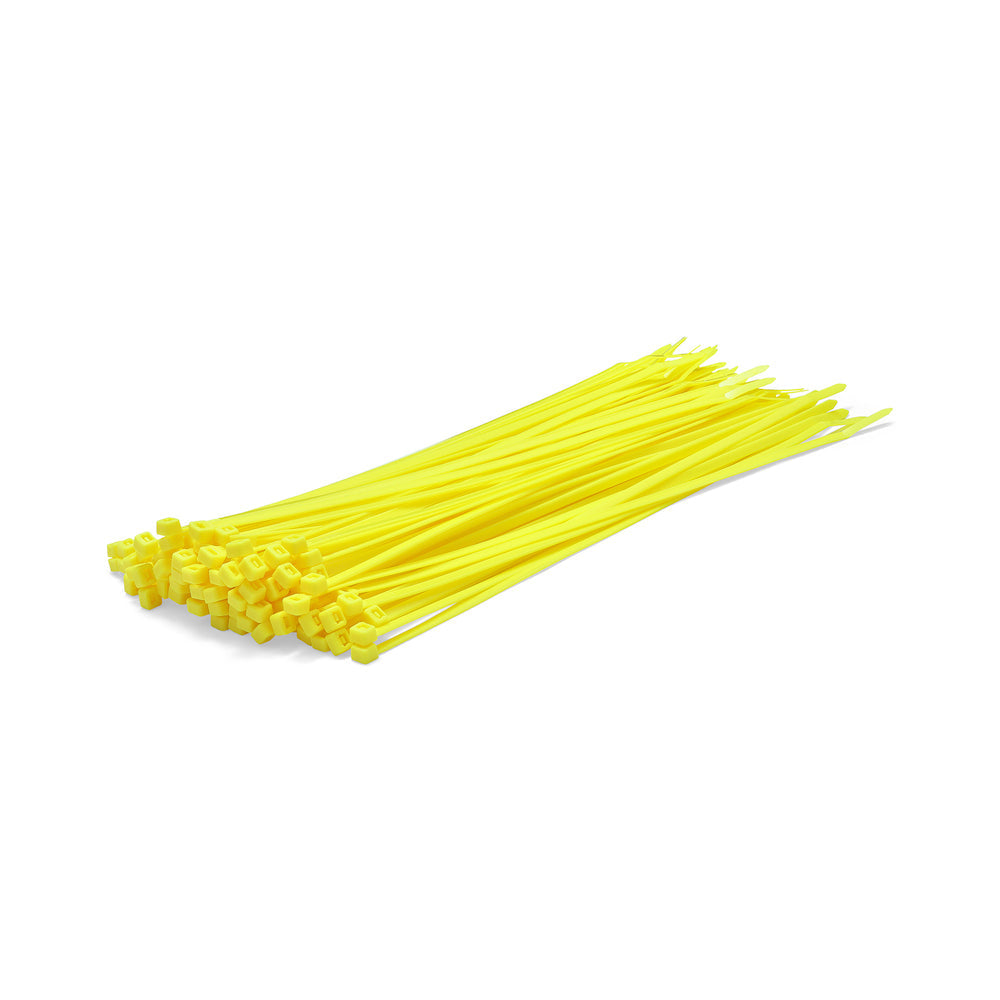 Bridas de color amarillo neón - Paquete de 100