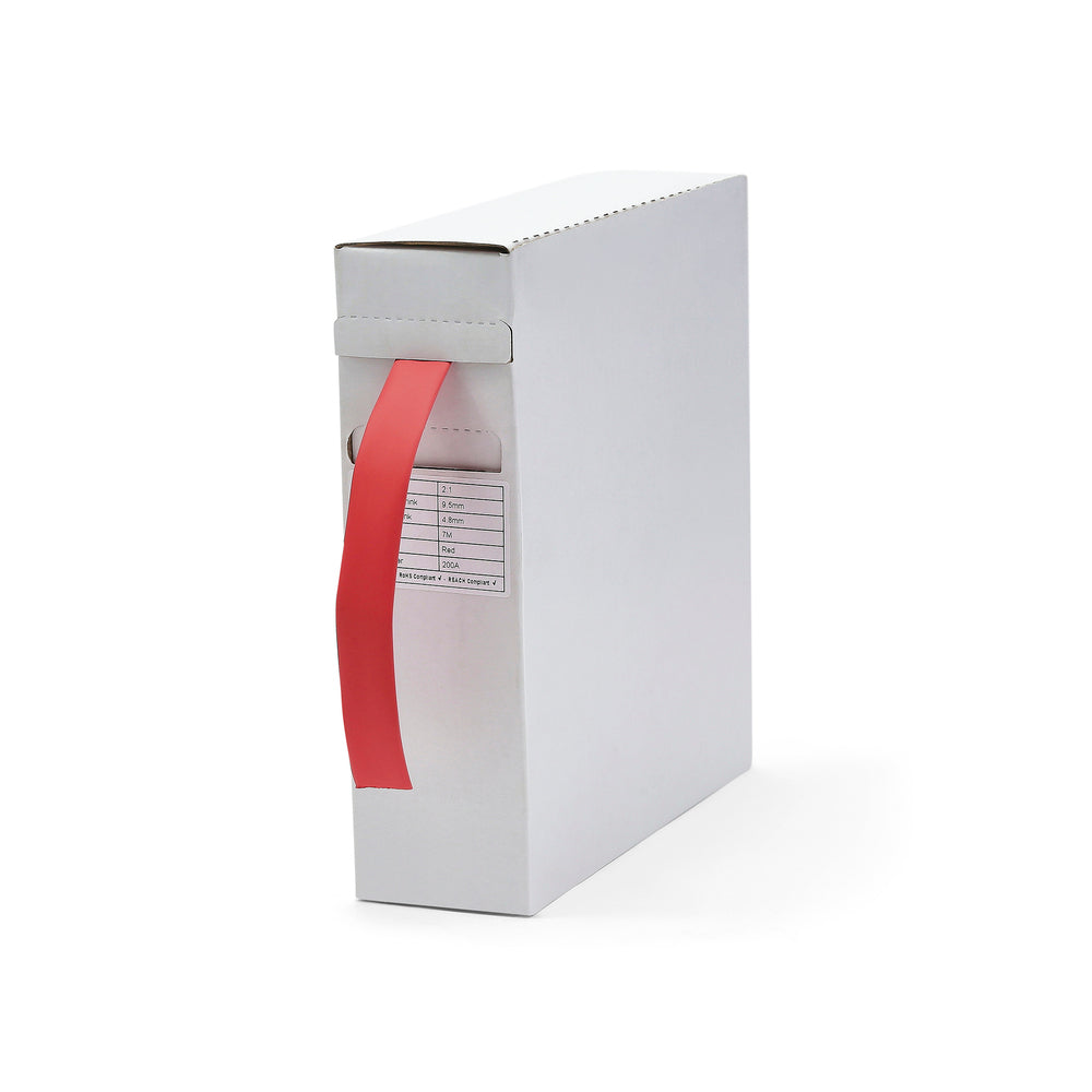 Tubi termorestringenti rossi a parete singola 2:1 - Scatola dispenser