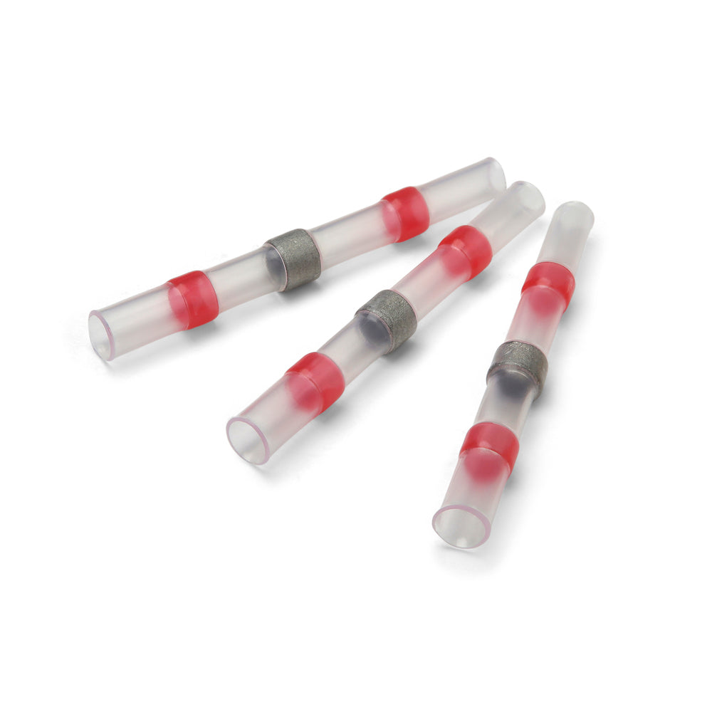 Conectores de soldadura termorretráctiles rojos - Paquete de 100