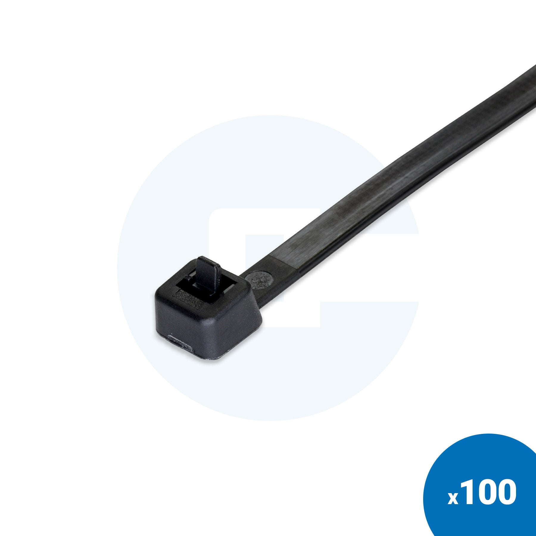 Fascette nere riutilizzabili - Confezione da 100