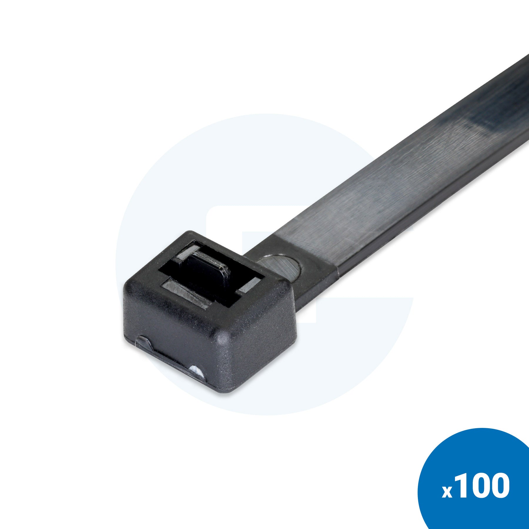 Fascette nere riutilizzabili - Confezione da 100