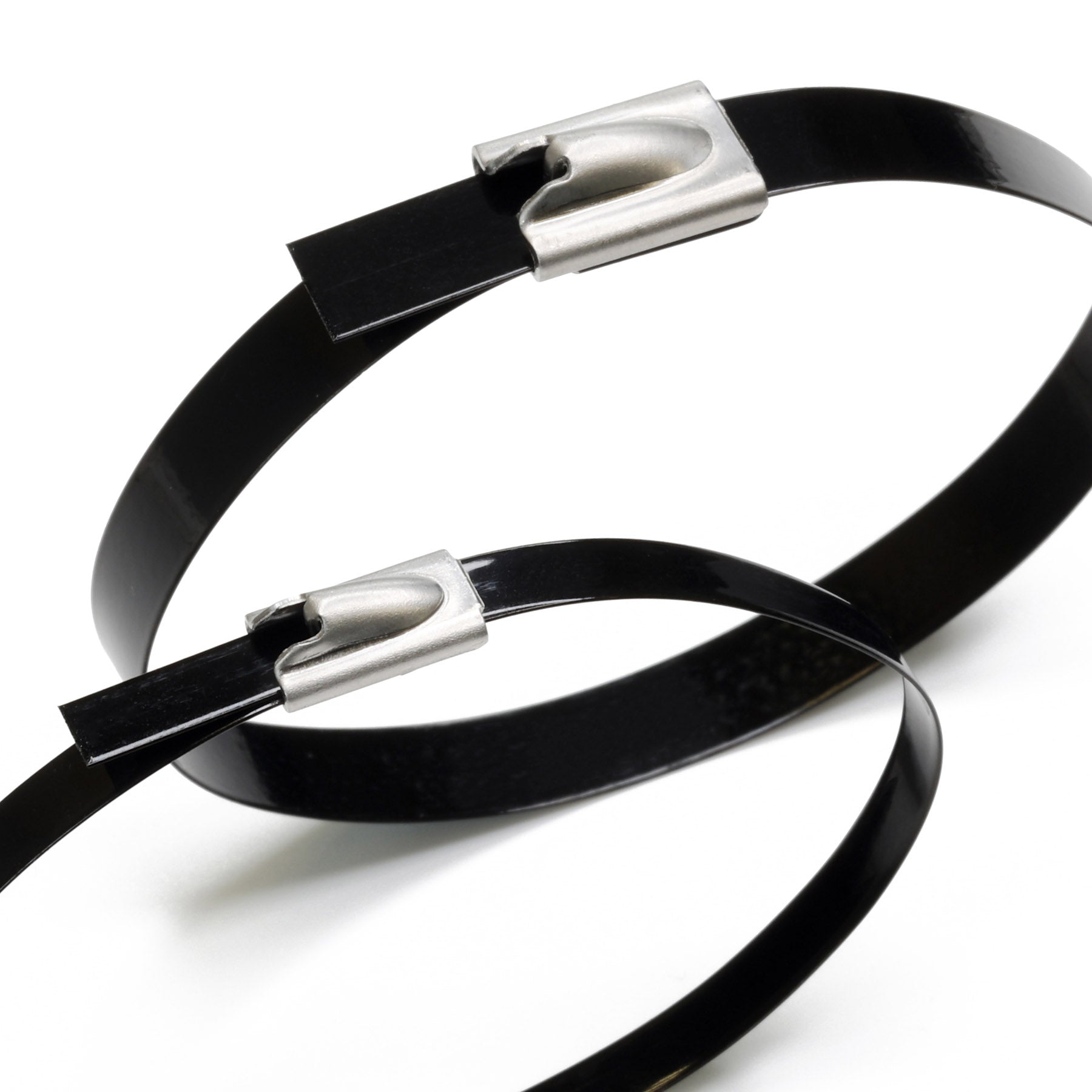 Fascette in acciaio inox rivestite - Confezione da 100