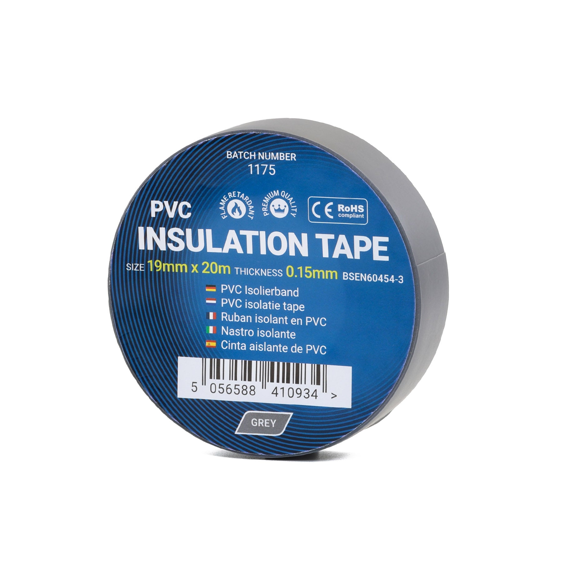 PVC isolatietape - Grijs