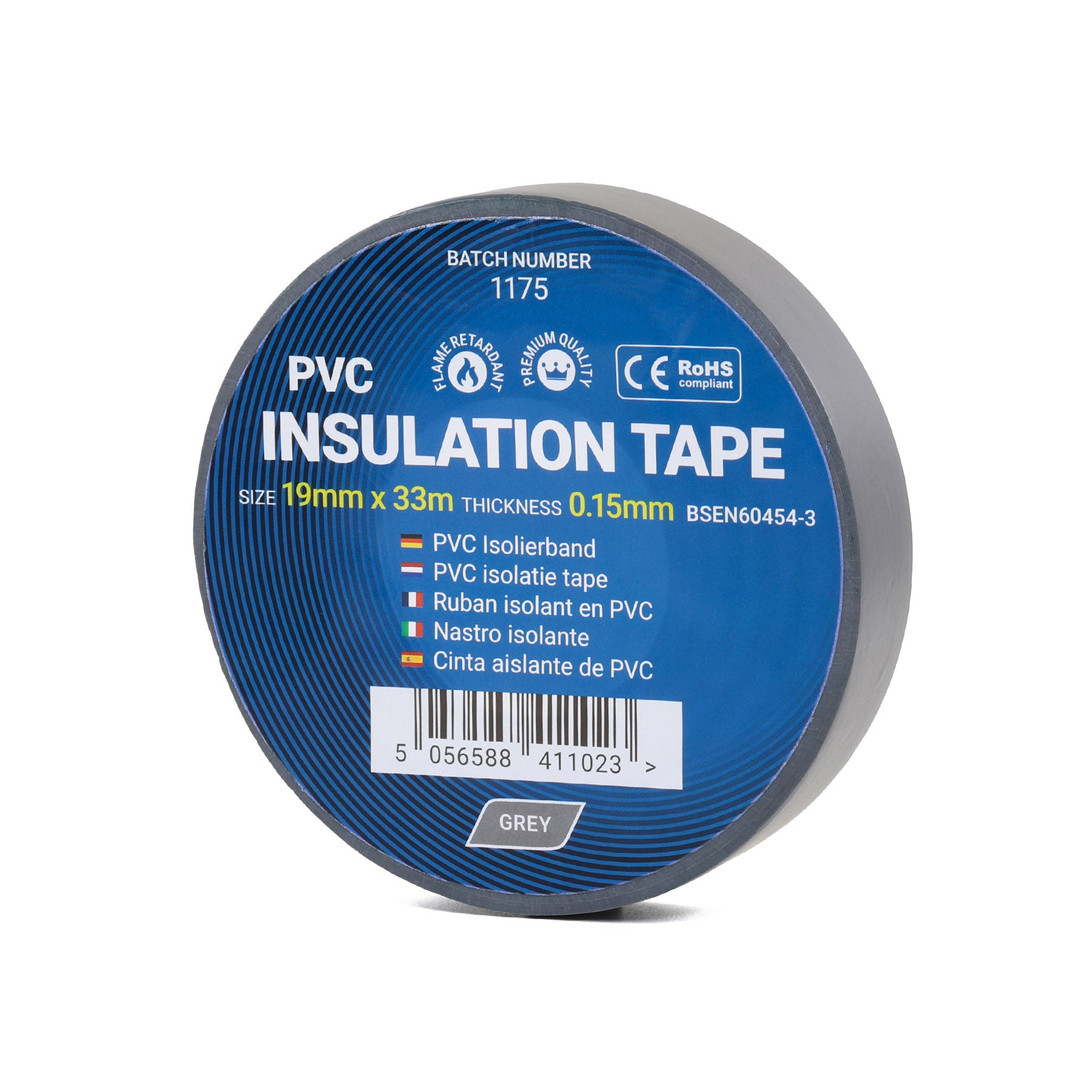 PVC isolatietape - Grijs