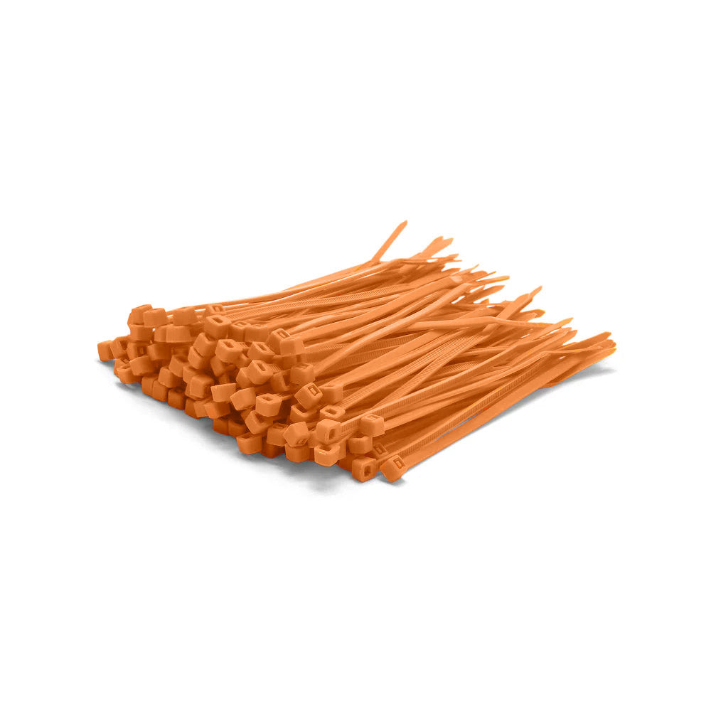 100x Kabelbinder Orange, 200mm – UV-beständige Nylon-Zip-Ties Für Garten & Heimwerken