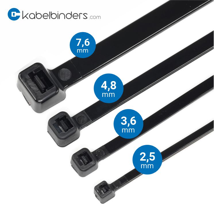 Fascette assortite - Nero - Varie misure - 400 pz.