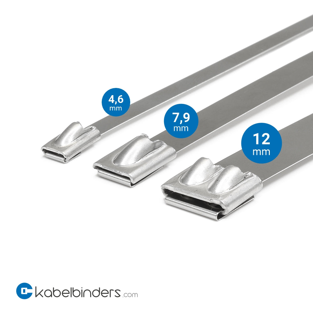 Fascette in acciaio inox - Confezione da 100