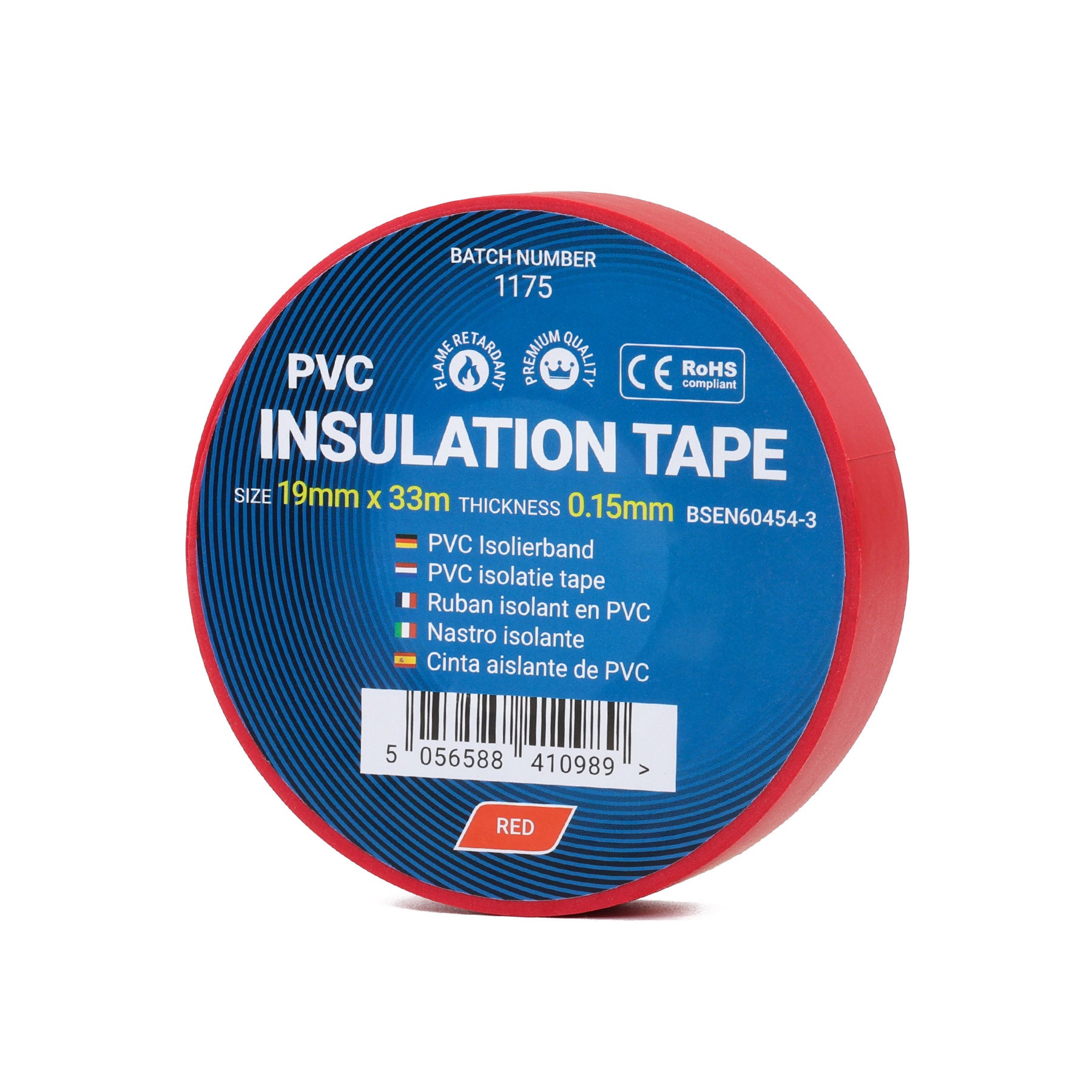 Nastro isolante in PVC - Rosso