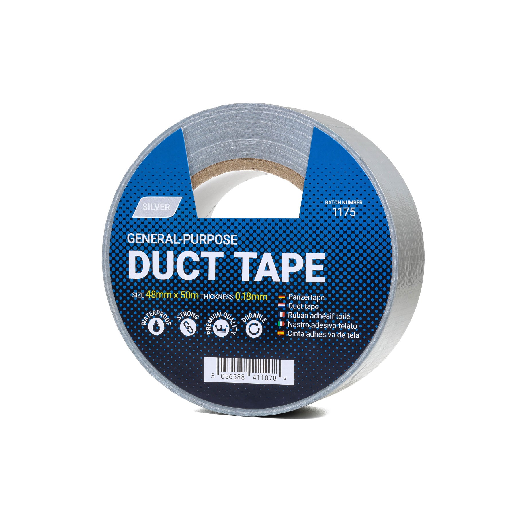 Cinta adhesiva plateada - 48 mm x 50 m