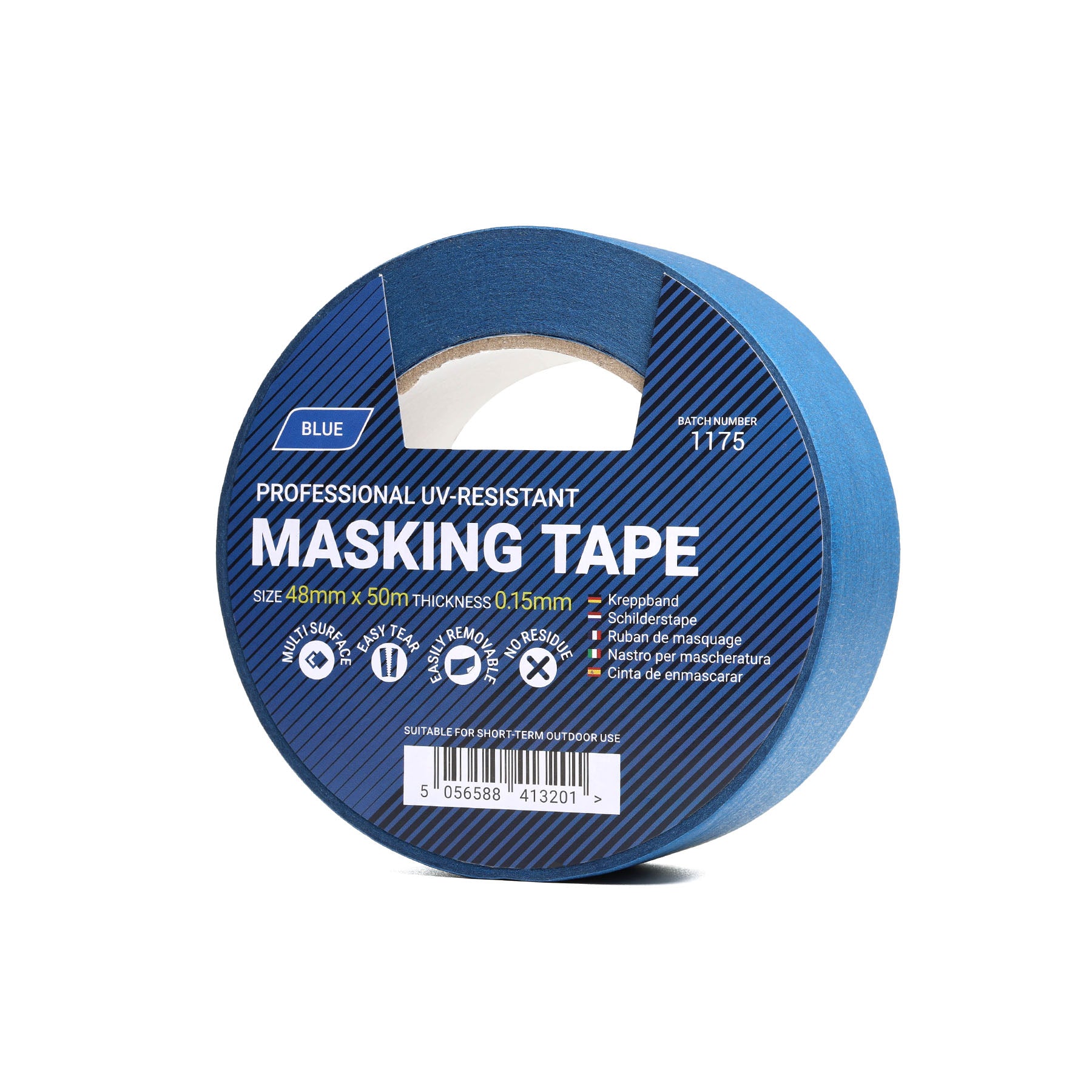 Niebieska taśma maskująca odporna na promieniowanie UV - 48 mm x 50 m