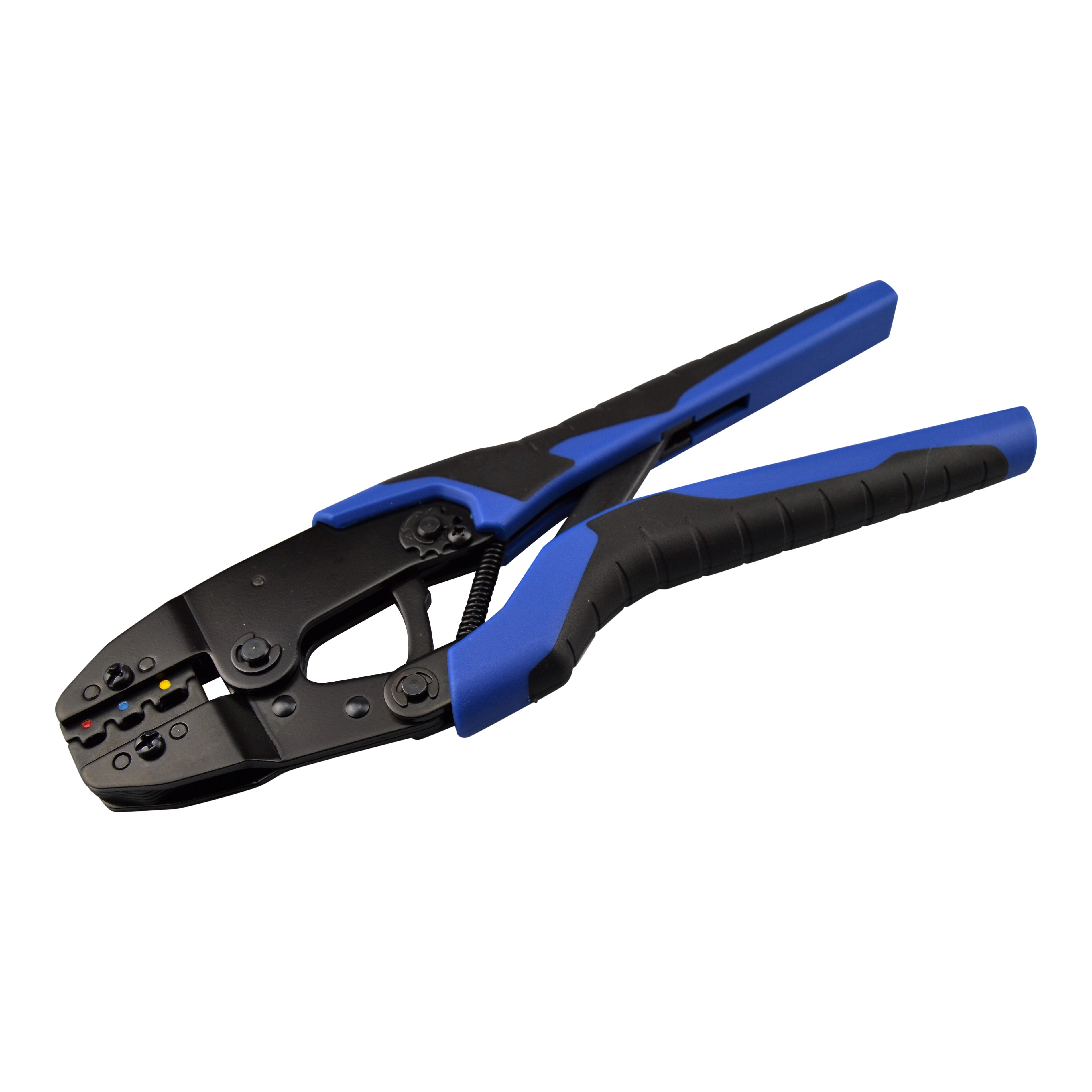 Ratchet Crimping Tool Punaiselle Siniselle & Keltaiselle esieristetyille puristusliittimille