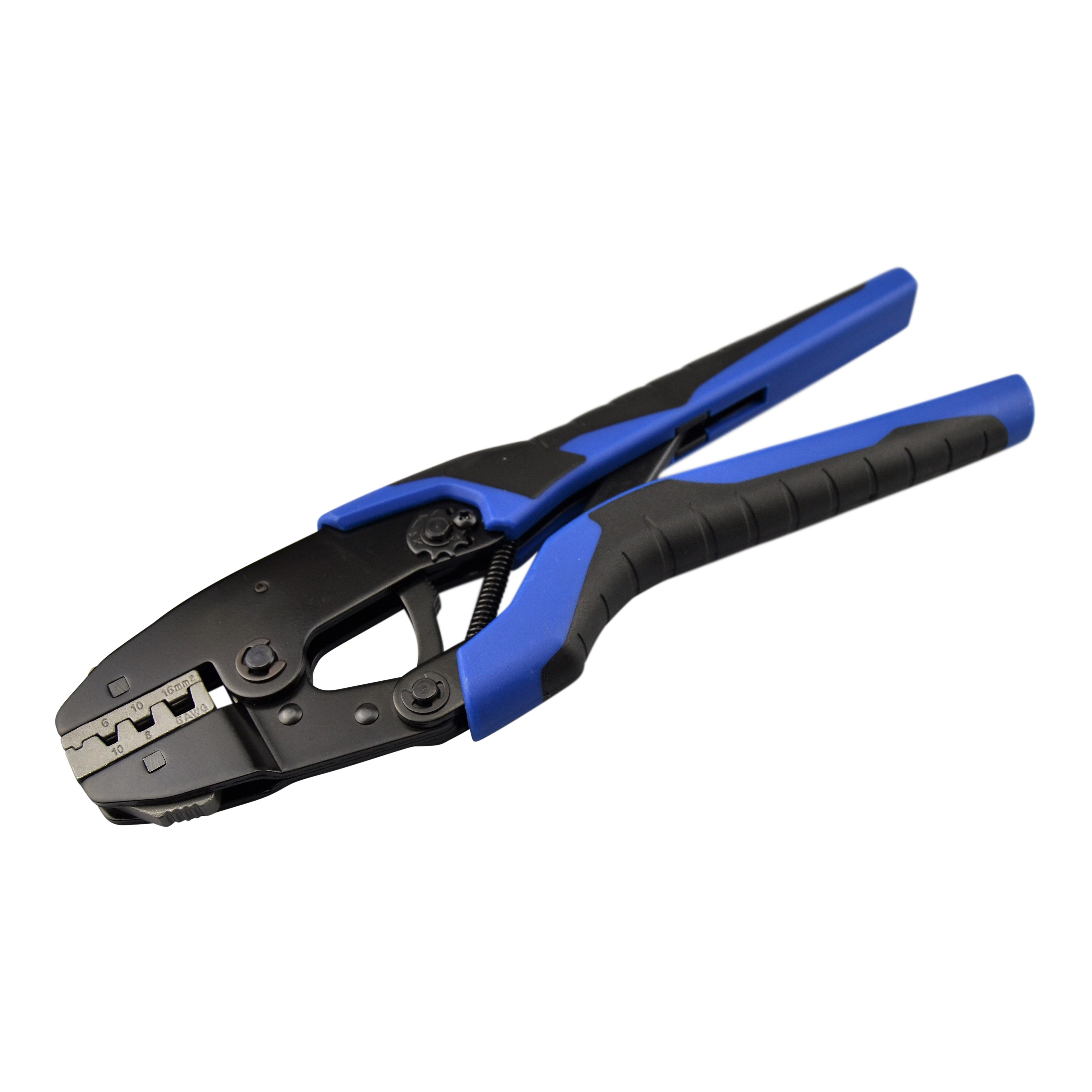 Ratchet Crimping Tool Yksittäisille, kaksoissyöttöisille ja eristämättömille johdinliittimille 4.0-16mm²