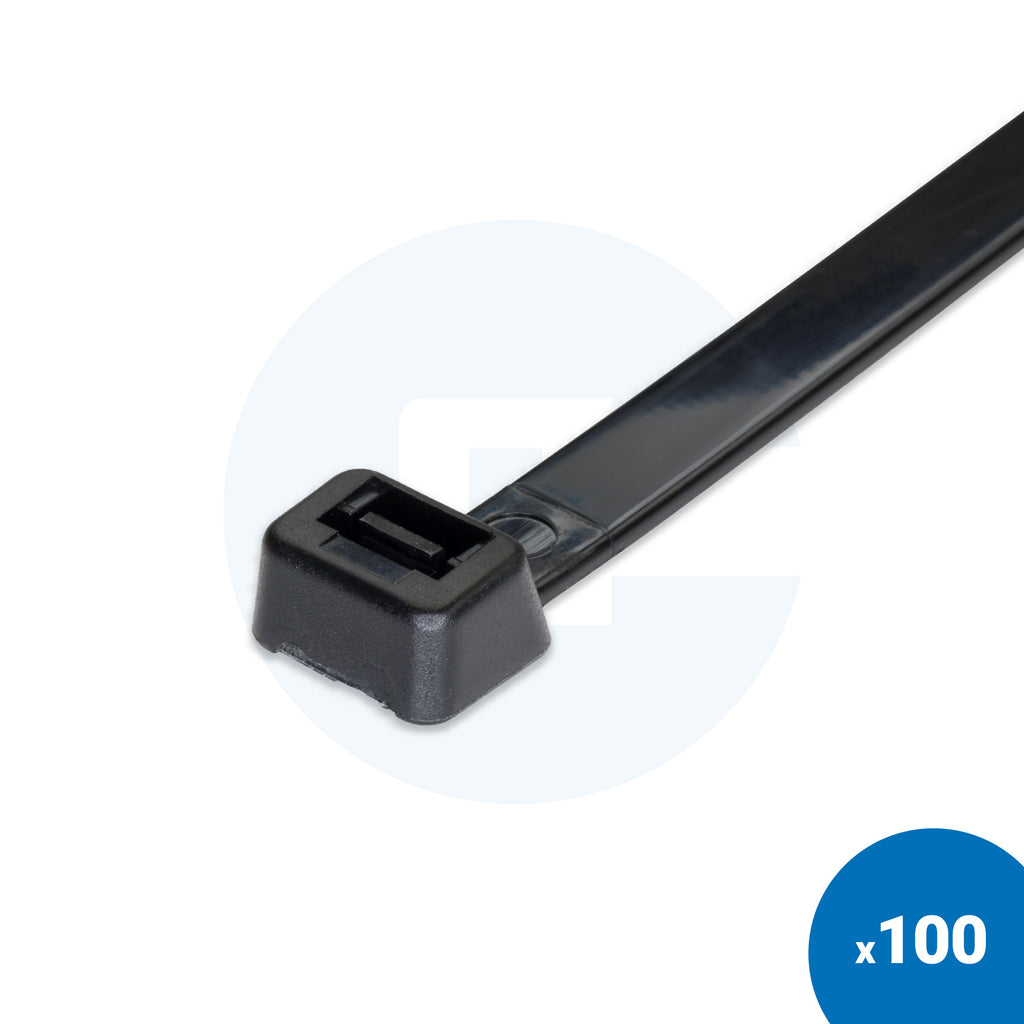 Tyraps, Speciaal UV bestendig 100 x 2,5 mm Zwart (Zak Tyraps, Speciaal UV bestendig 100 x 2,5 mm Zwart (Zak
