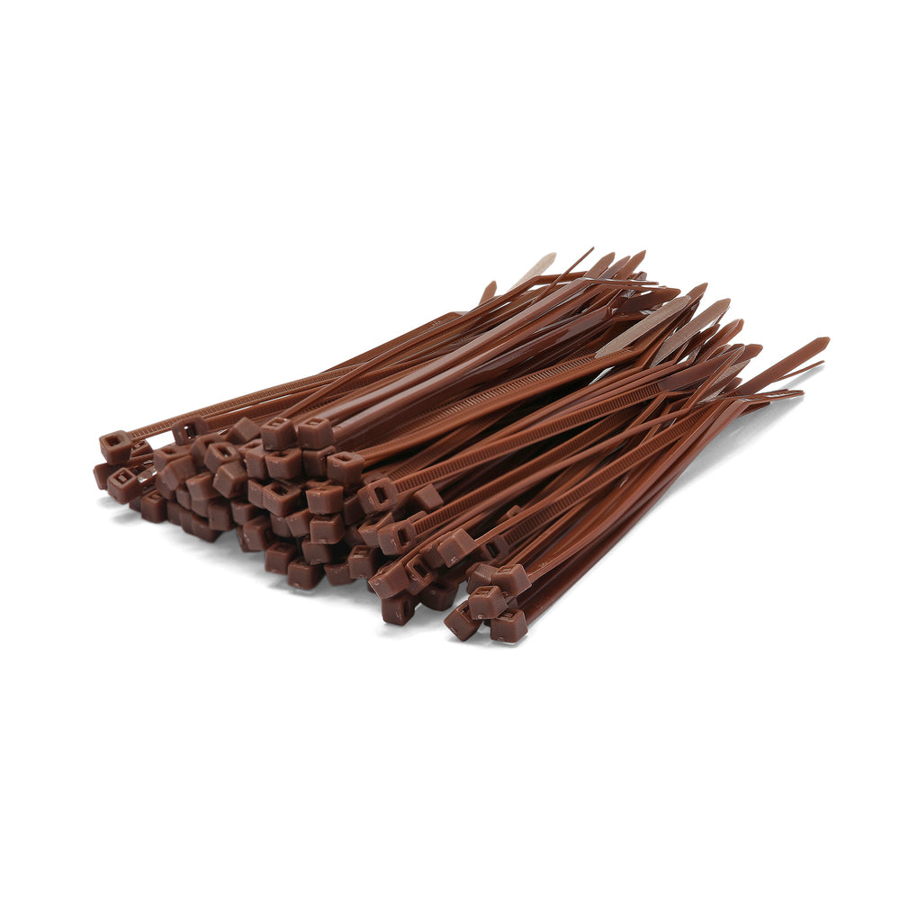 Brown Cable Ties - Pack of 100