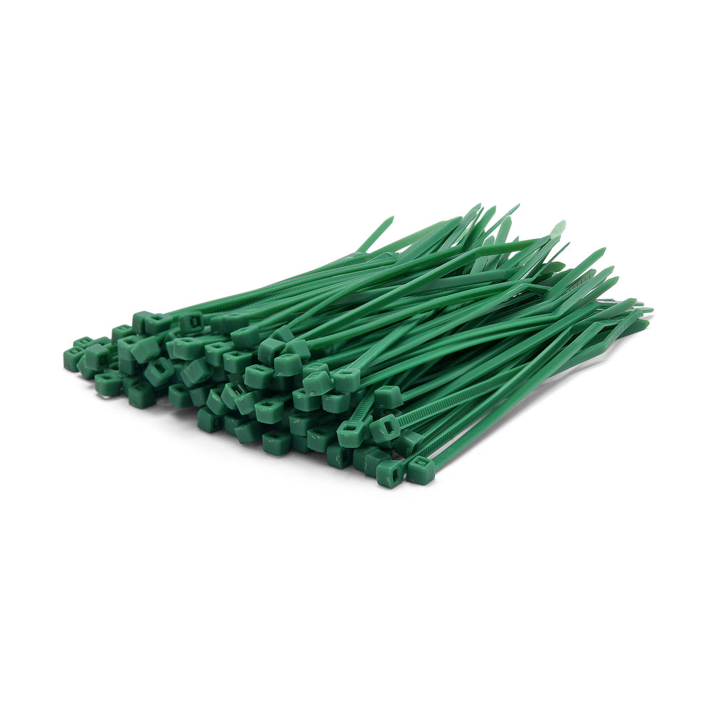 Green Cable Ties - Pack of 100