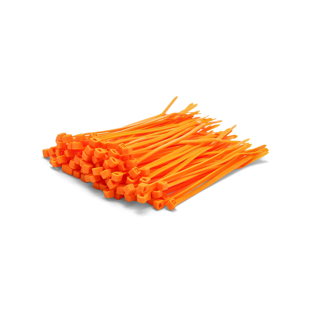 Colliers de serrage orange - Paquet de 100