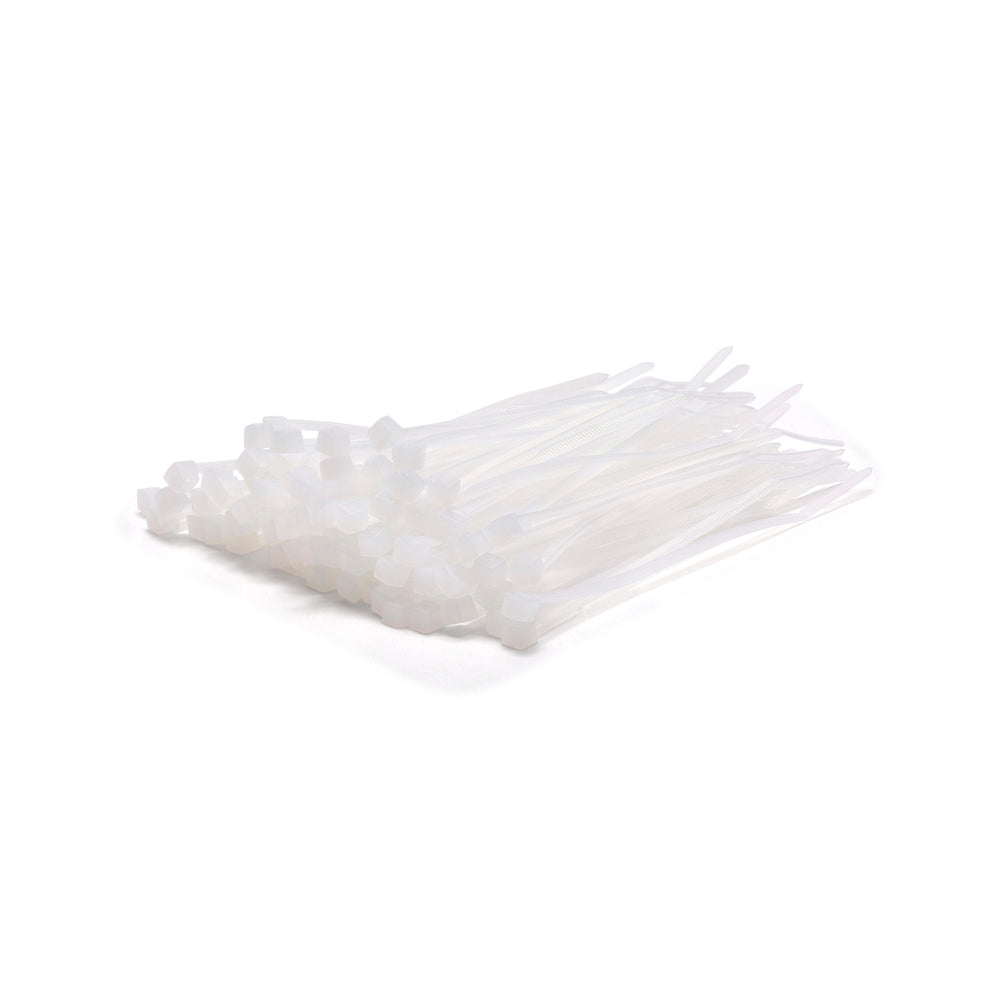 White Cable Ties - Pack of 100