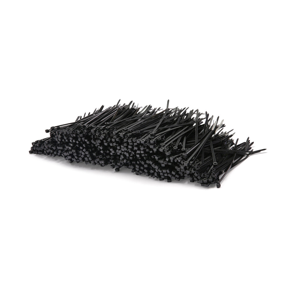 Black Cable Ties - Bulk Pack of 1000