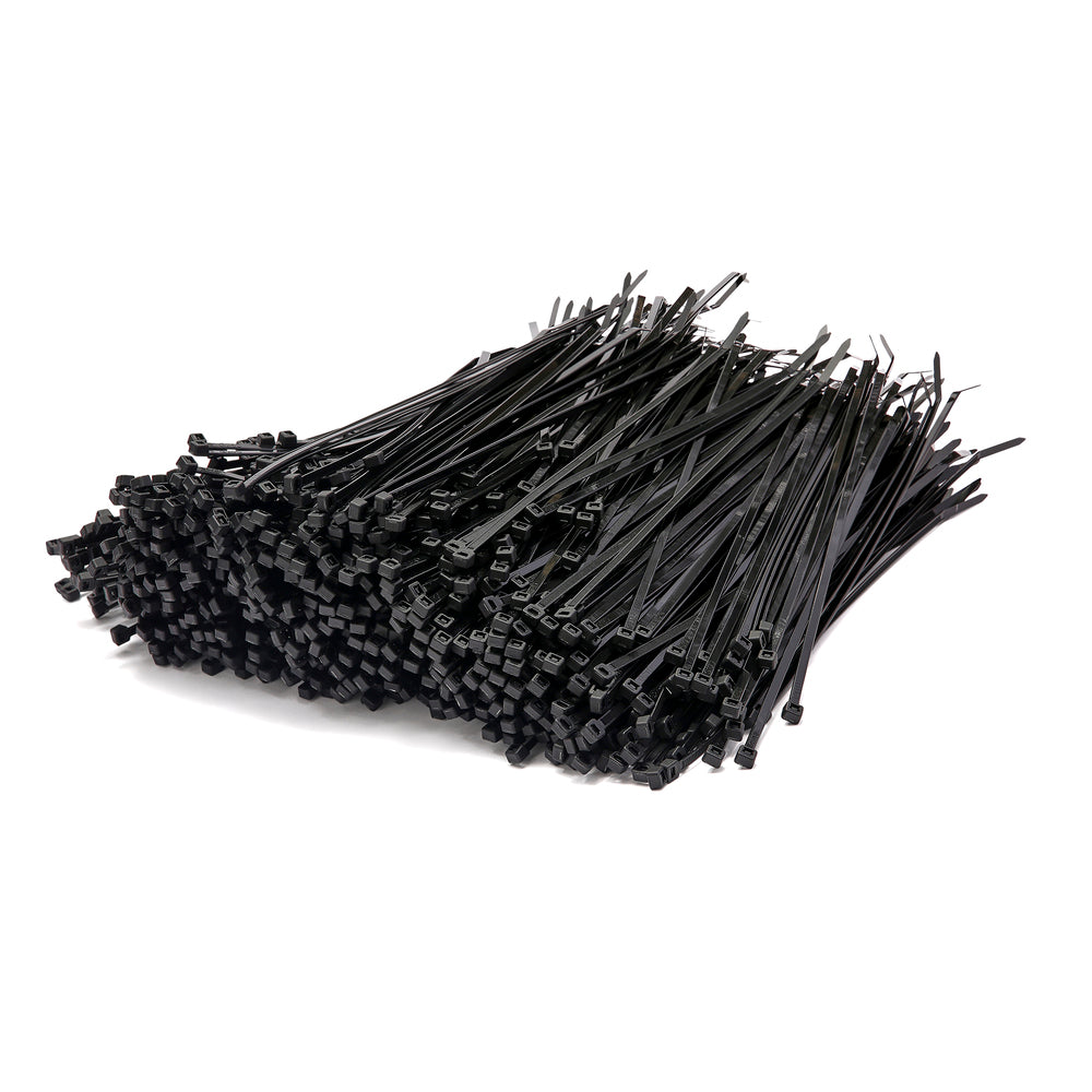 Black Cable Ties - Bulk Pack of 1000