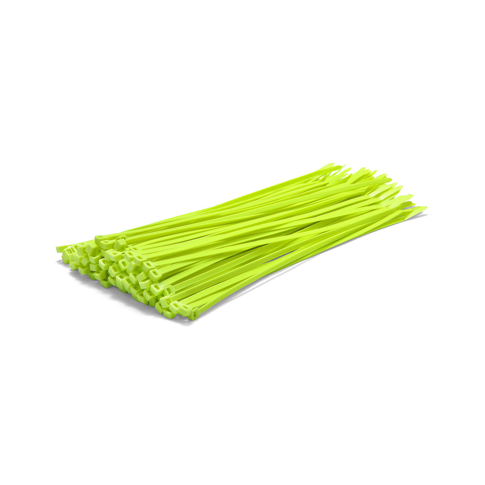 Neon Green Cable Ties - Pack of 100