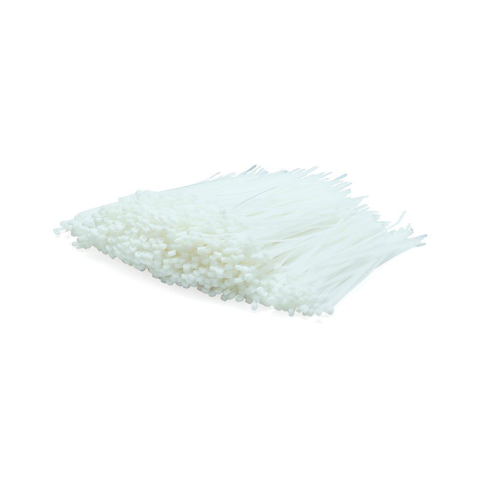 White Cable Ties - Bulk Pack of 1000