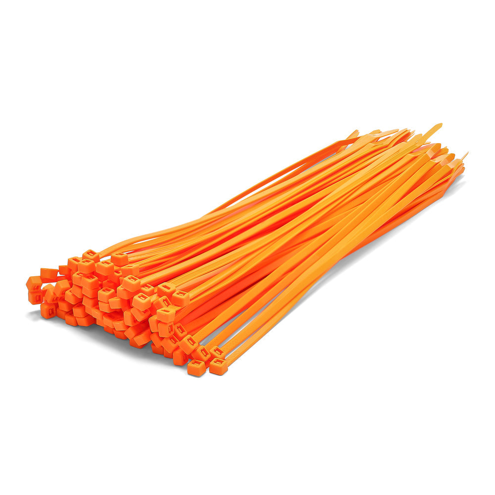 Orange Cable Ties - Pack of 100