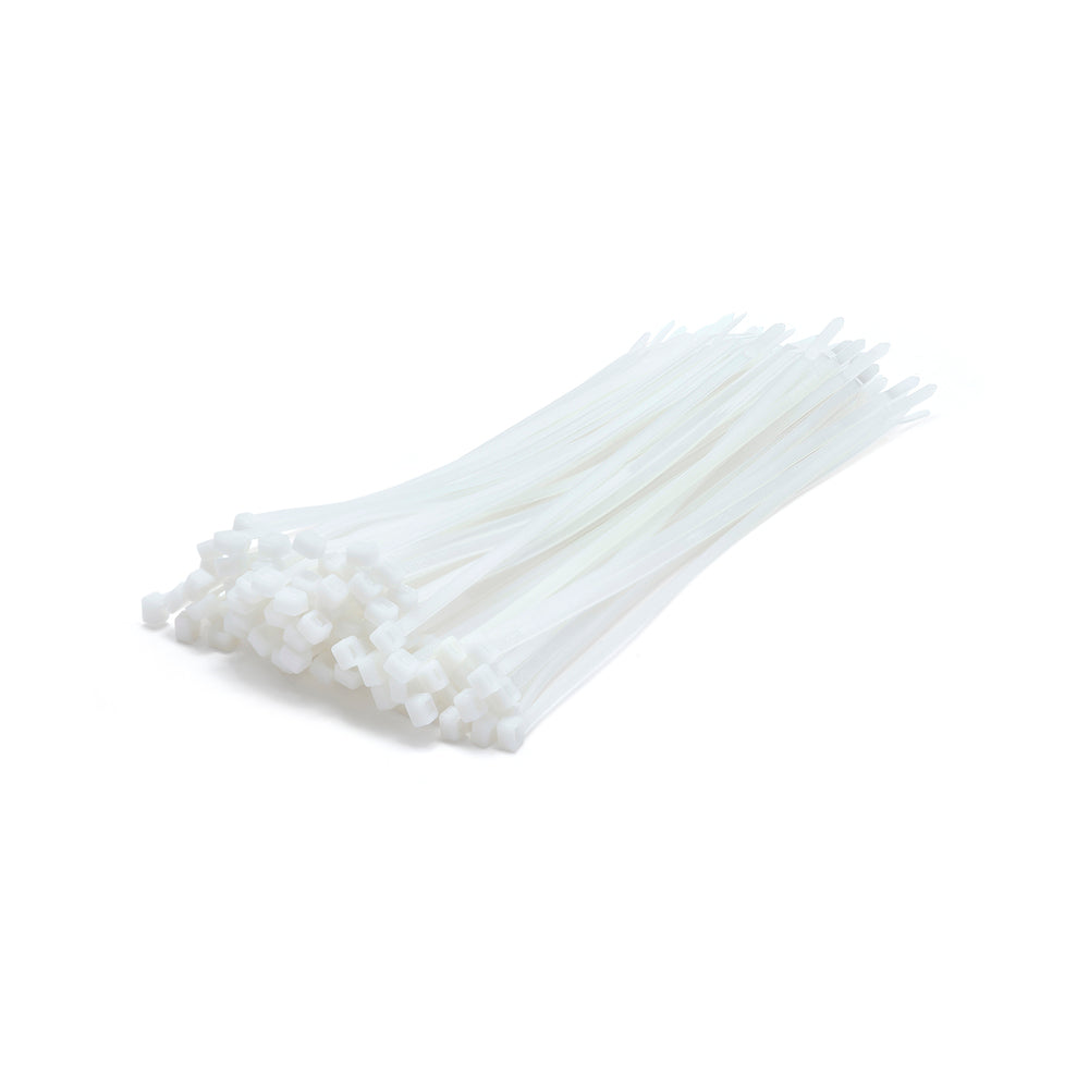 White Cable Ties - Pack of 100