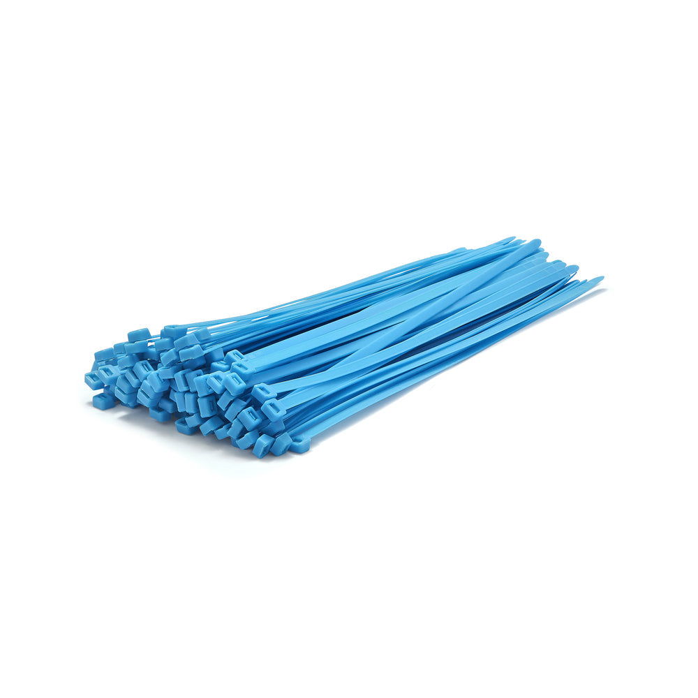 Neon Blue Cable Ties - Pack of 100