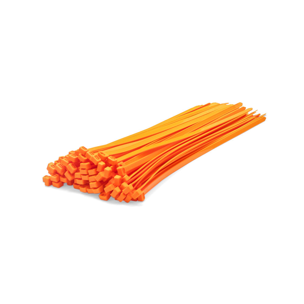 Orange Cable Ties - Pack of 100