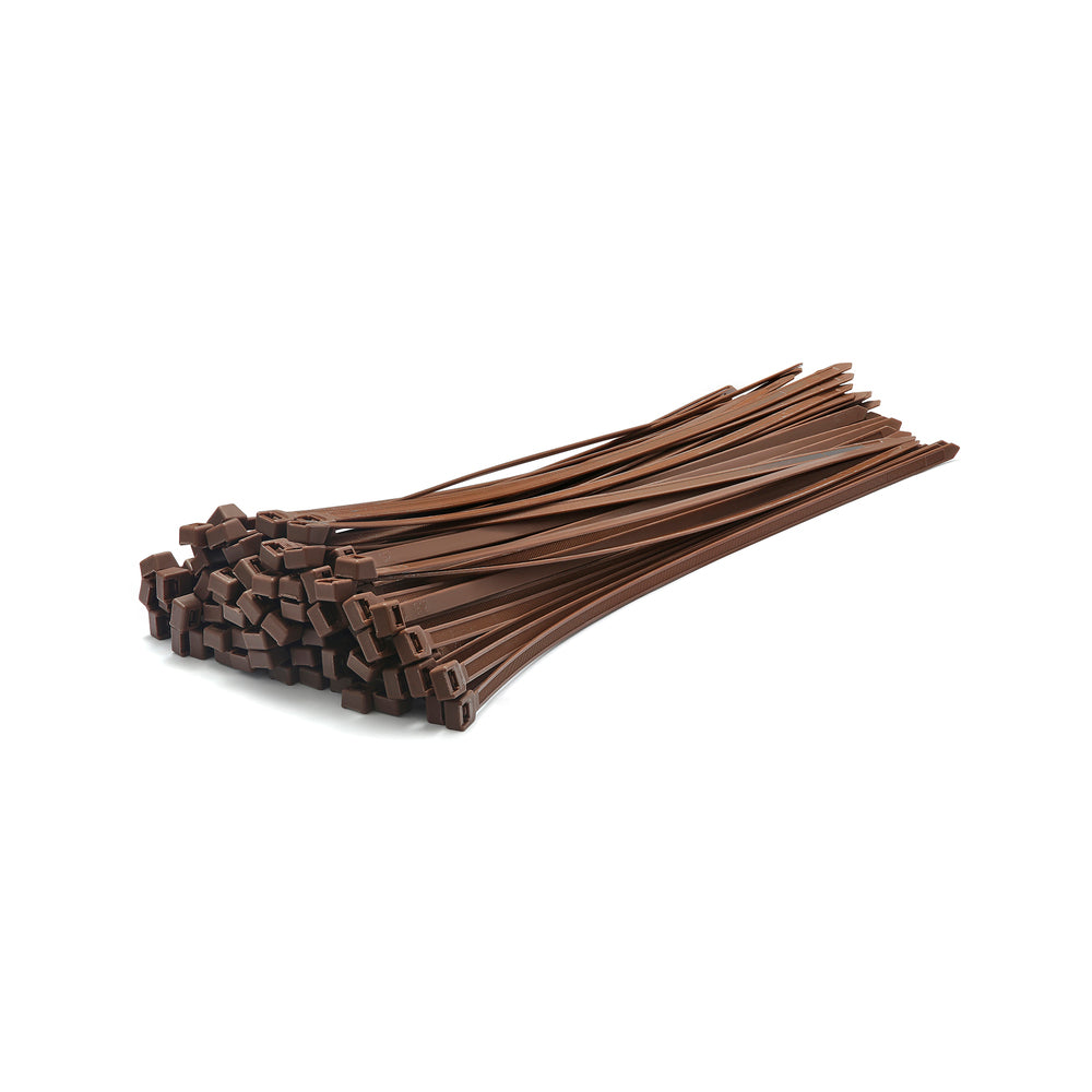 Brown Cable Ties - Pack of 100