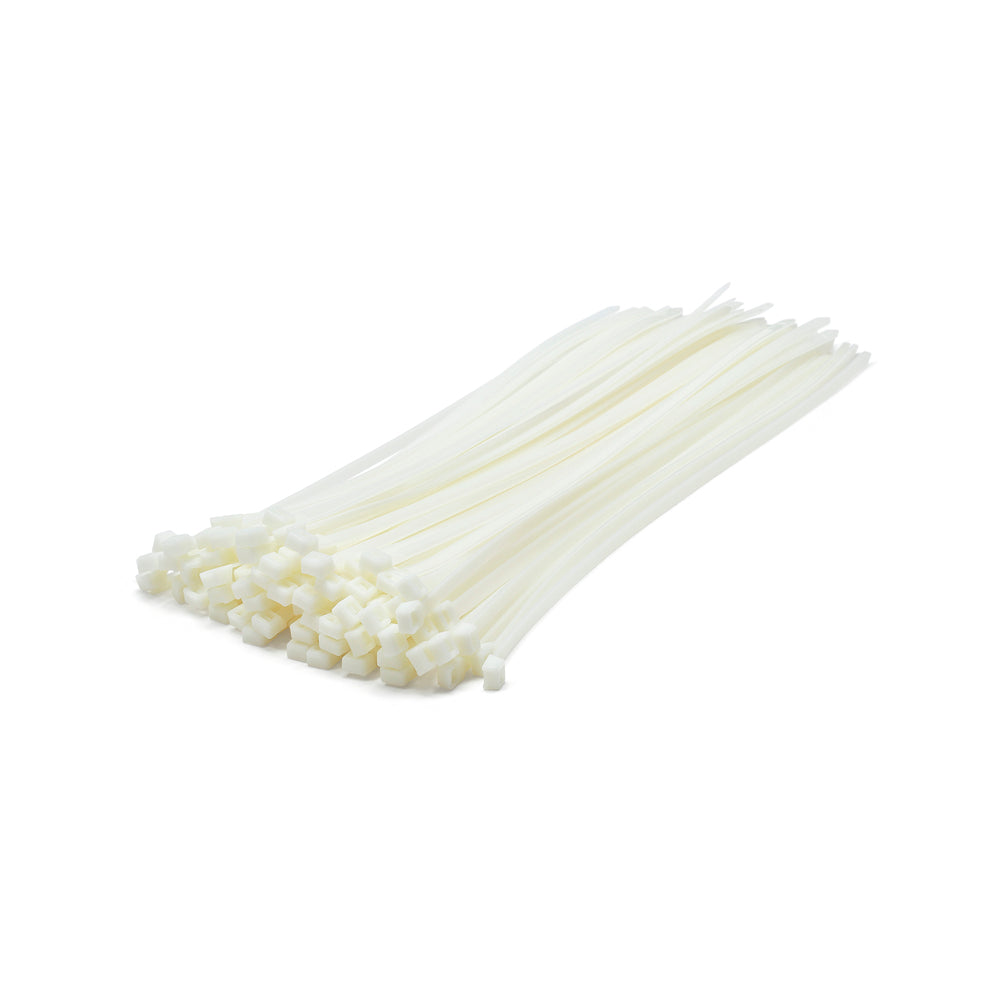 White Cable Ties - Pack of 100