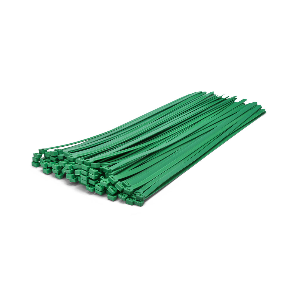 Green Cable Ties - Pack of 100