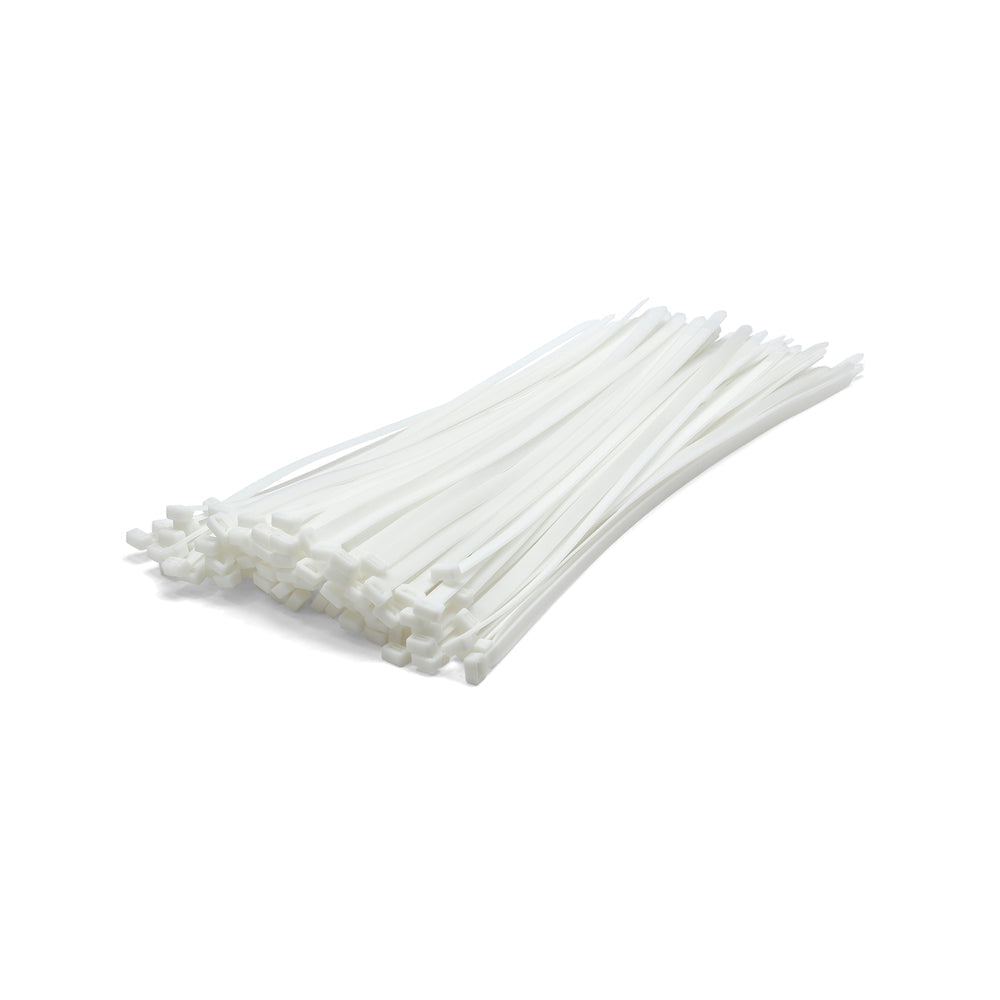 White Cable Ties - Pack of 100