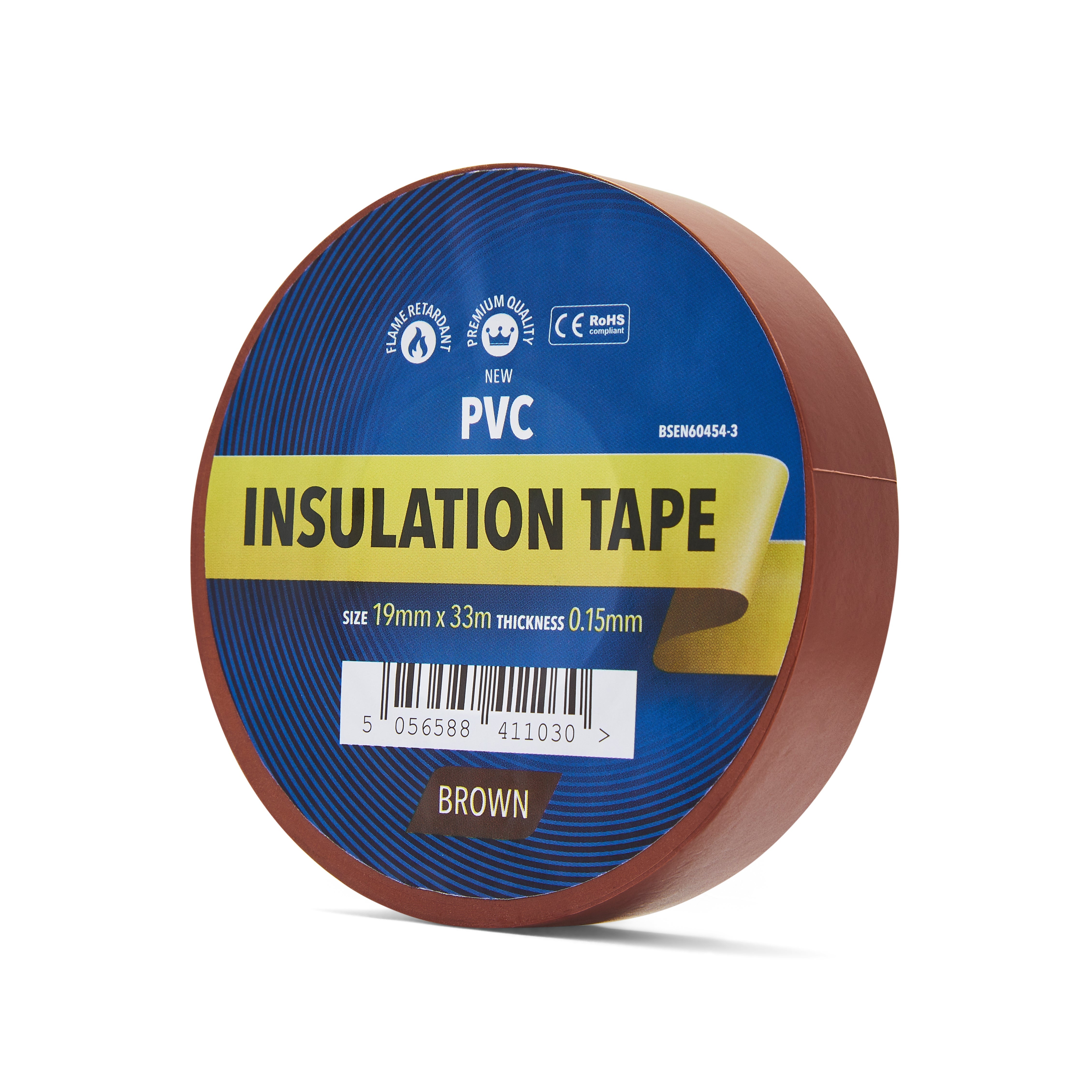 Brown Electrical Tape 19mm - PVC Insulation Tape