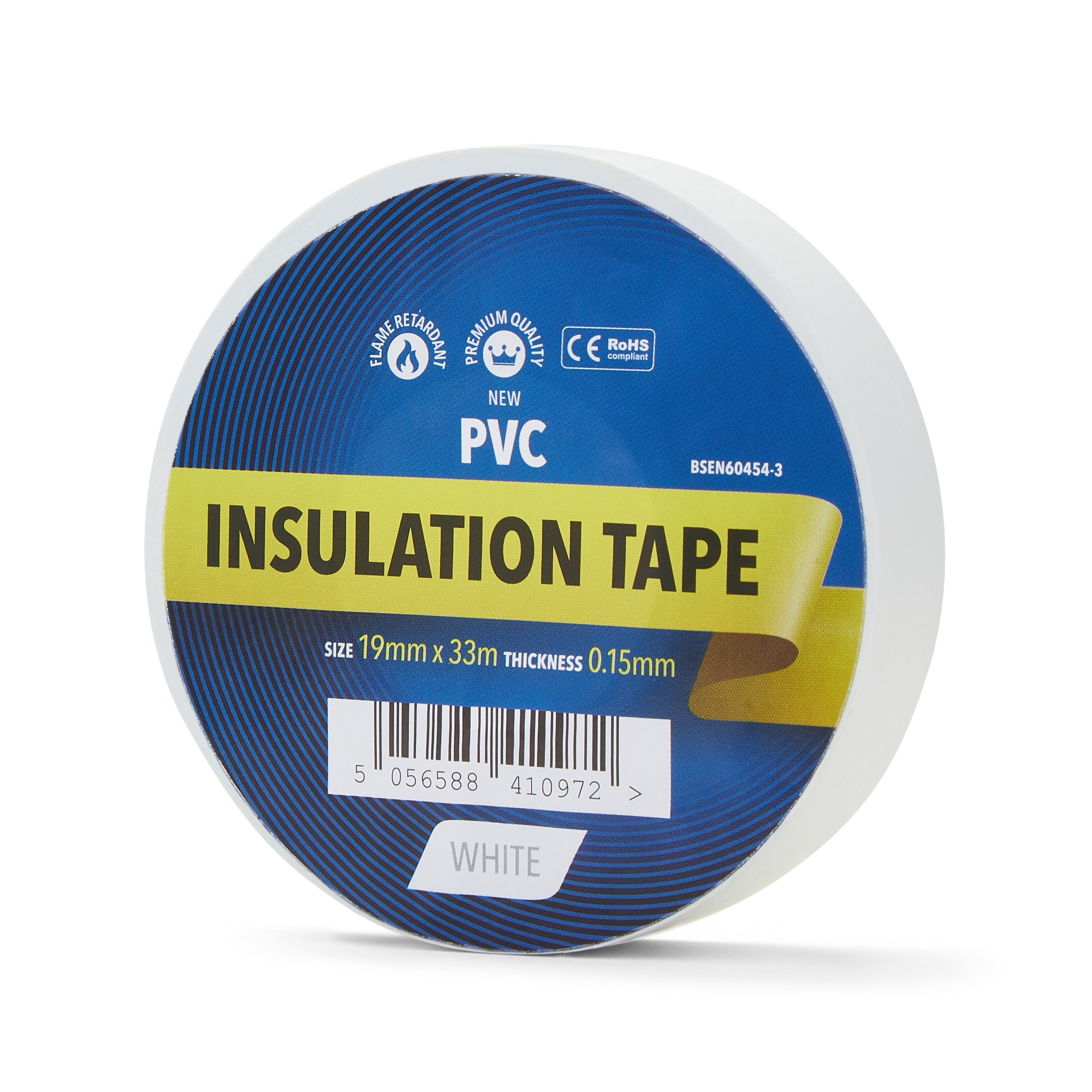 White Electrical Tape 19mm - PVC Insulation Tape