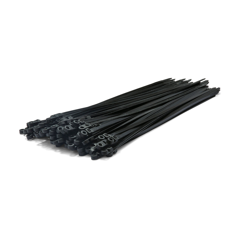 Screw Mount Nylon Cable Ties - Pack of 100