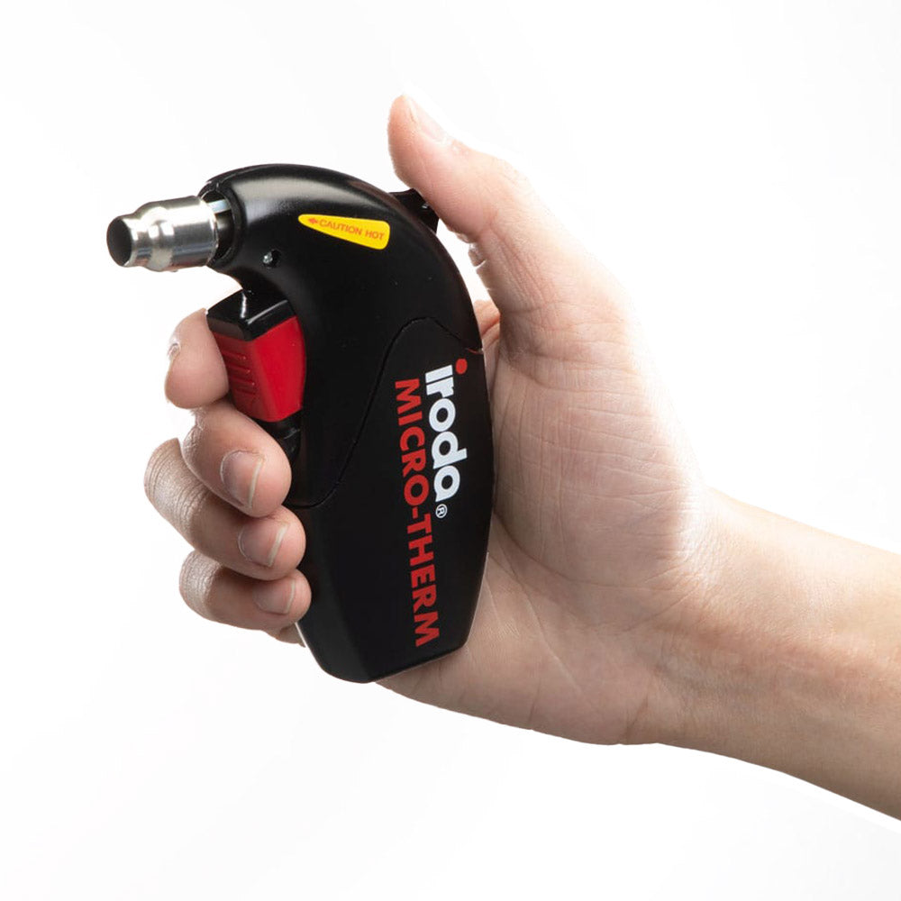 Iroda Micro-Therm Flameless Heat Gun - Size Illustration - Kabelbinders.com