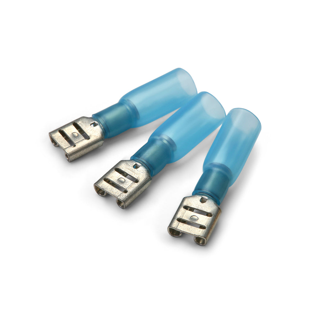 4.8 x 0.8mm Bleu Thermorétractable femelle Push-On Terminal - Paquet de 100