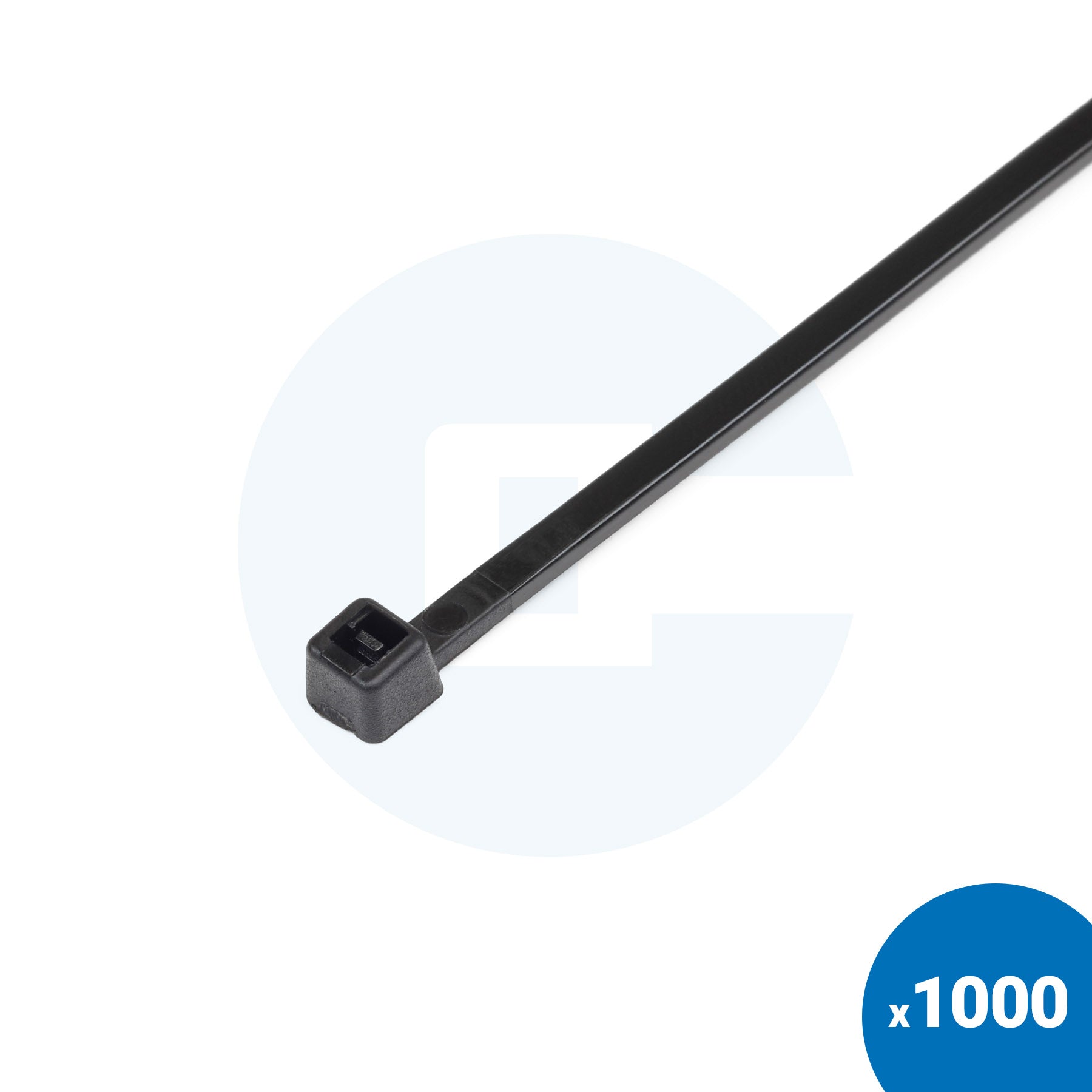 Colliers de serrage noirs - Paquet de 1000
