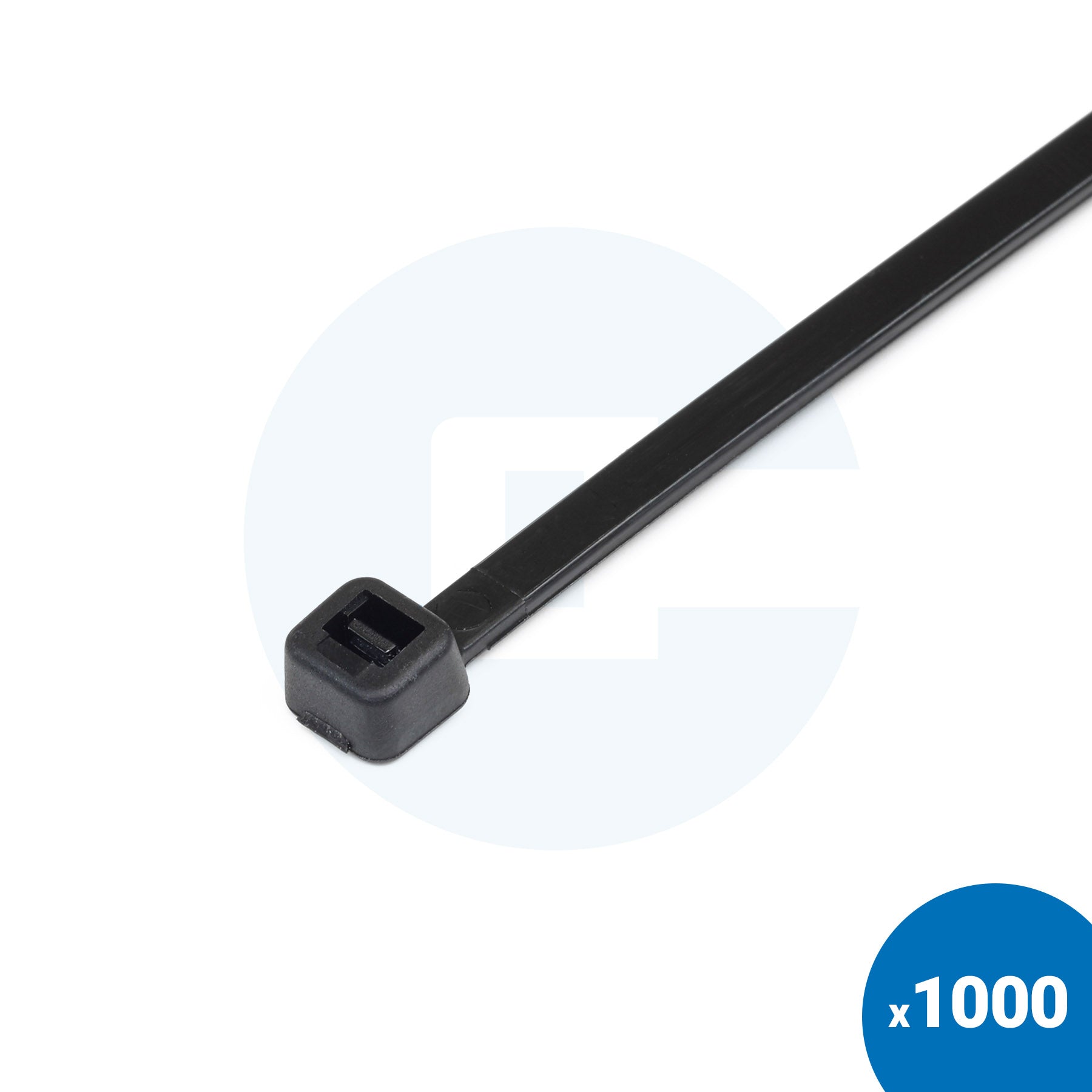 Colliers de serrage noirs - Paquet de 1000