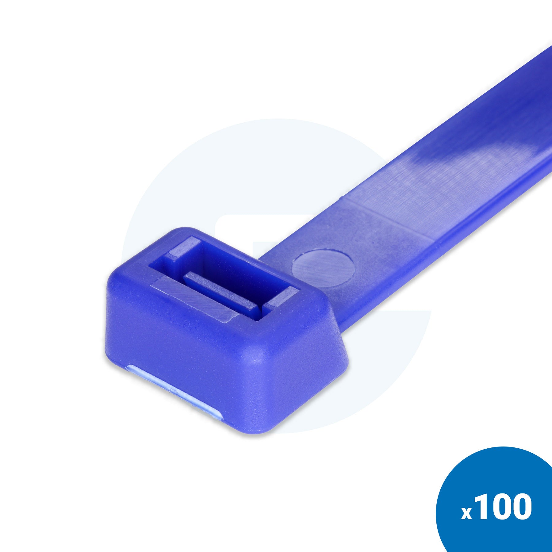 Niebieskie opaski zaciskowe - Opakowanie 100 szt.