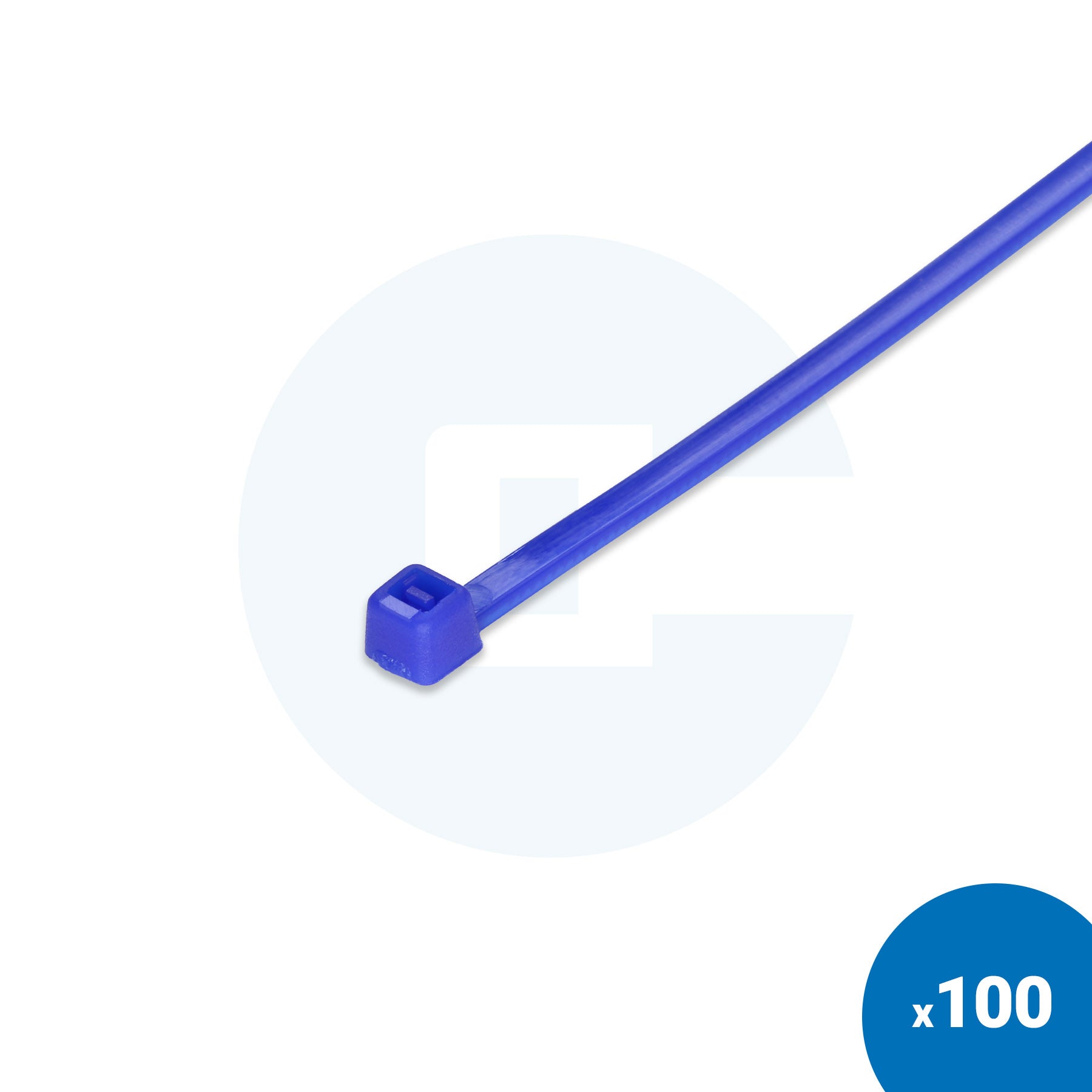 Niebieskie opaski zaciskowe - Opakowanie 100 szt.