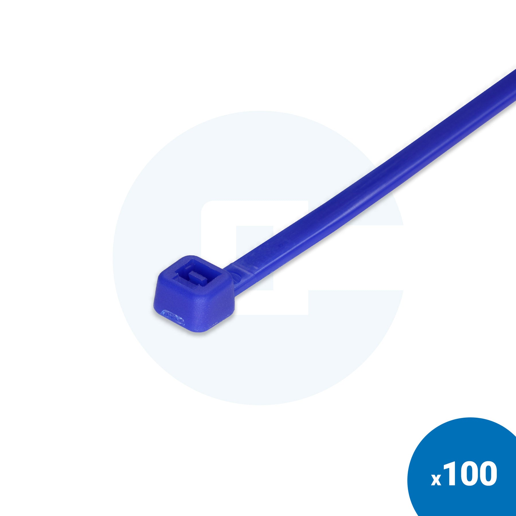 Niebieskie opaski zaciskowe - Opakowanie 100 szt.