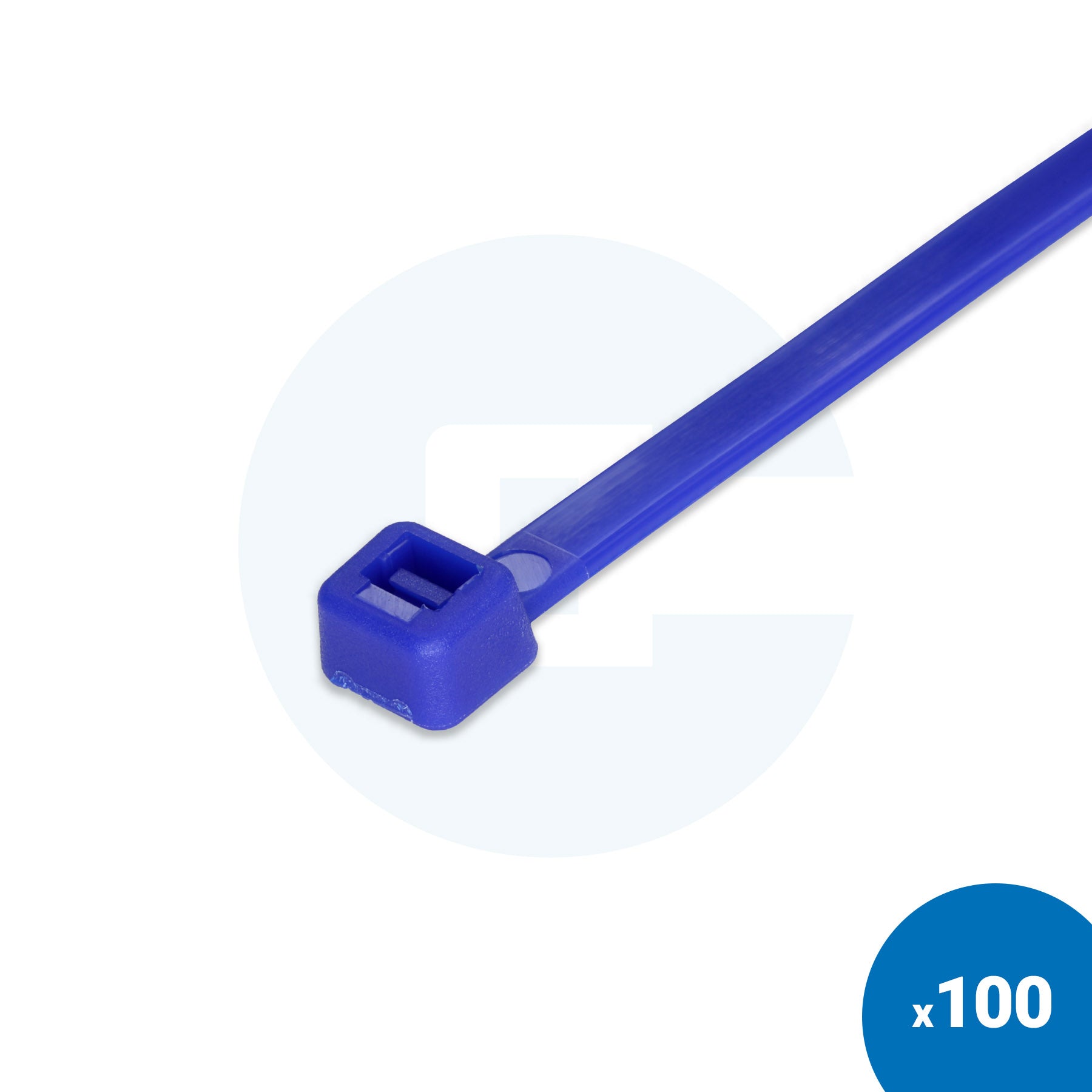 Niebieskie opaski zaciskowe - Opakowanie 100 szt.
